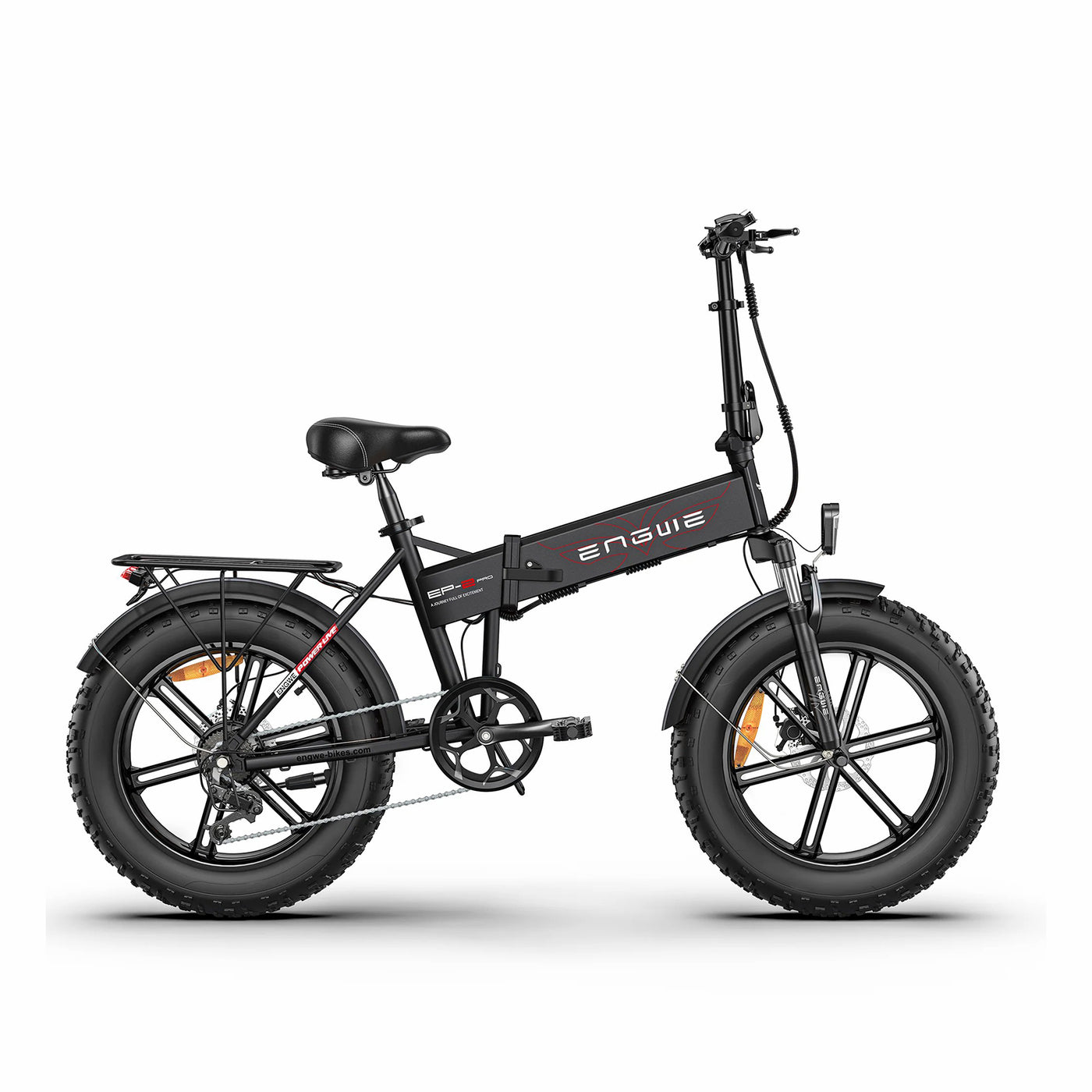 black folding e bike