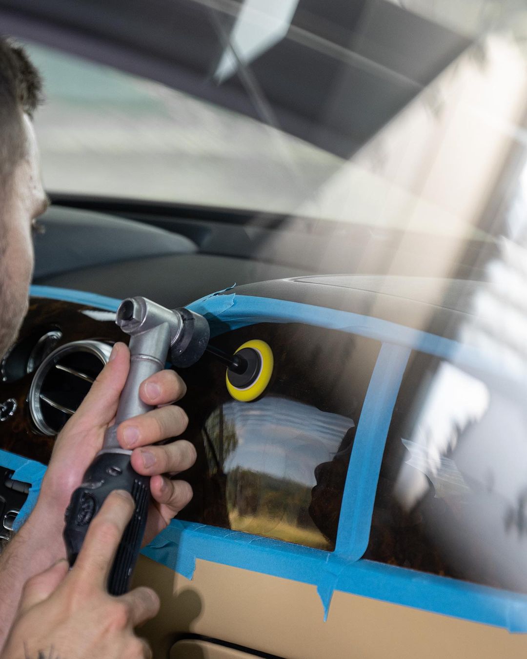 car interior detailing