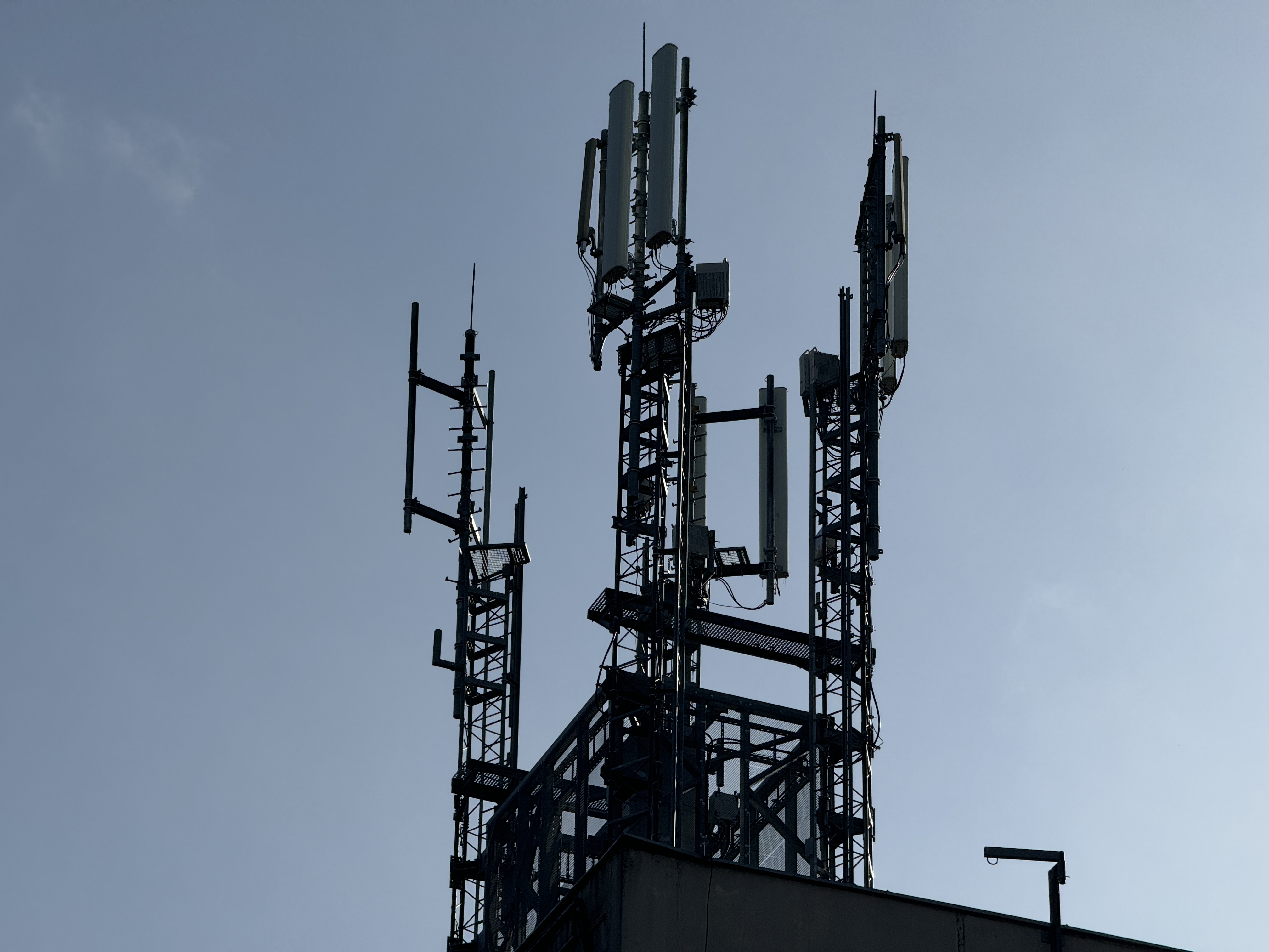 cell tower against sky