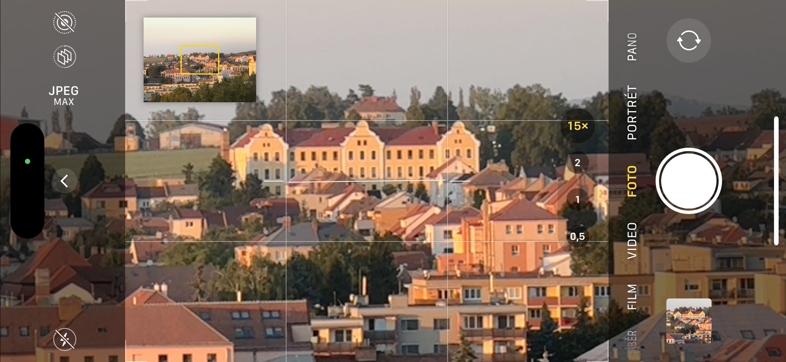 cityscape view through camera