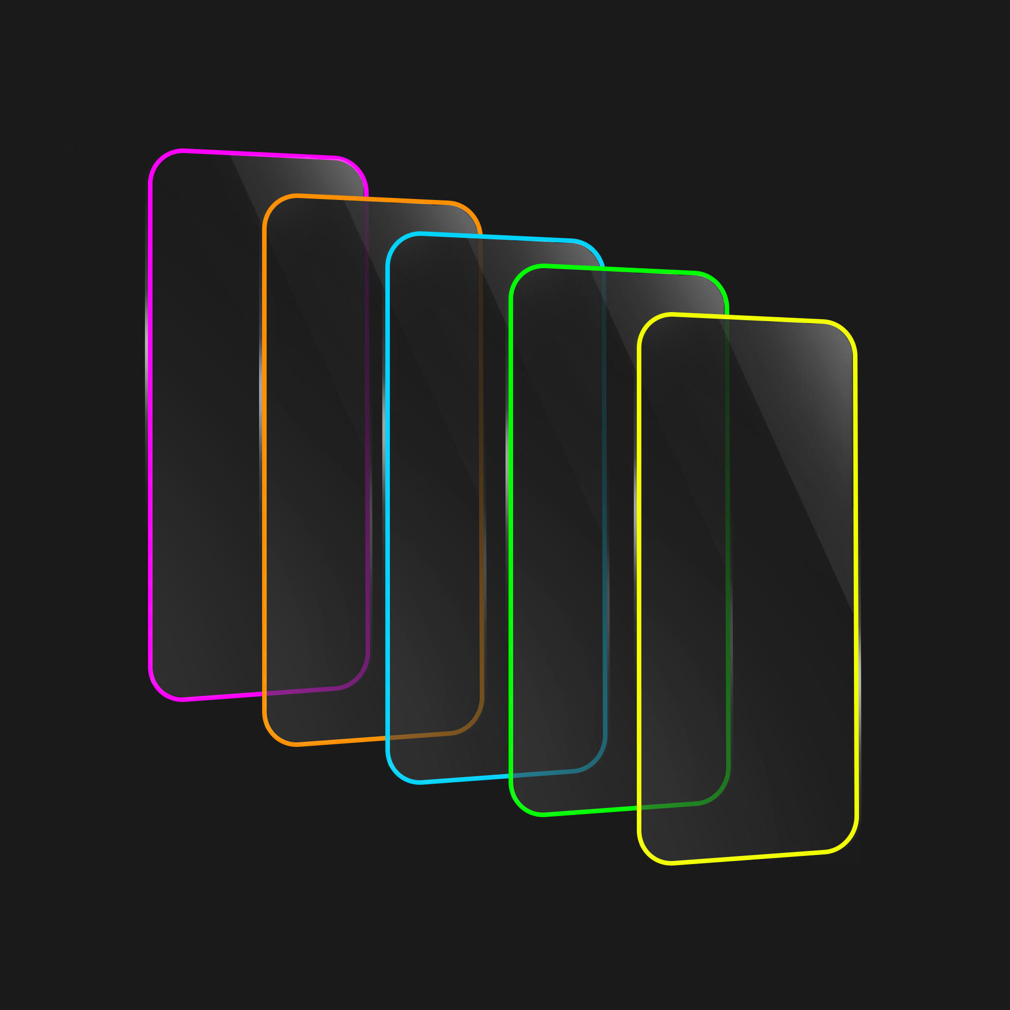 colorful phone screen protectors