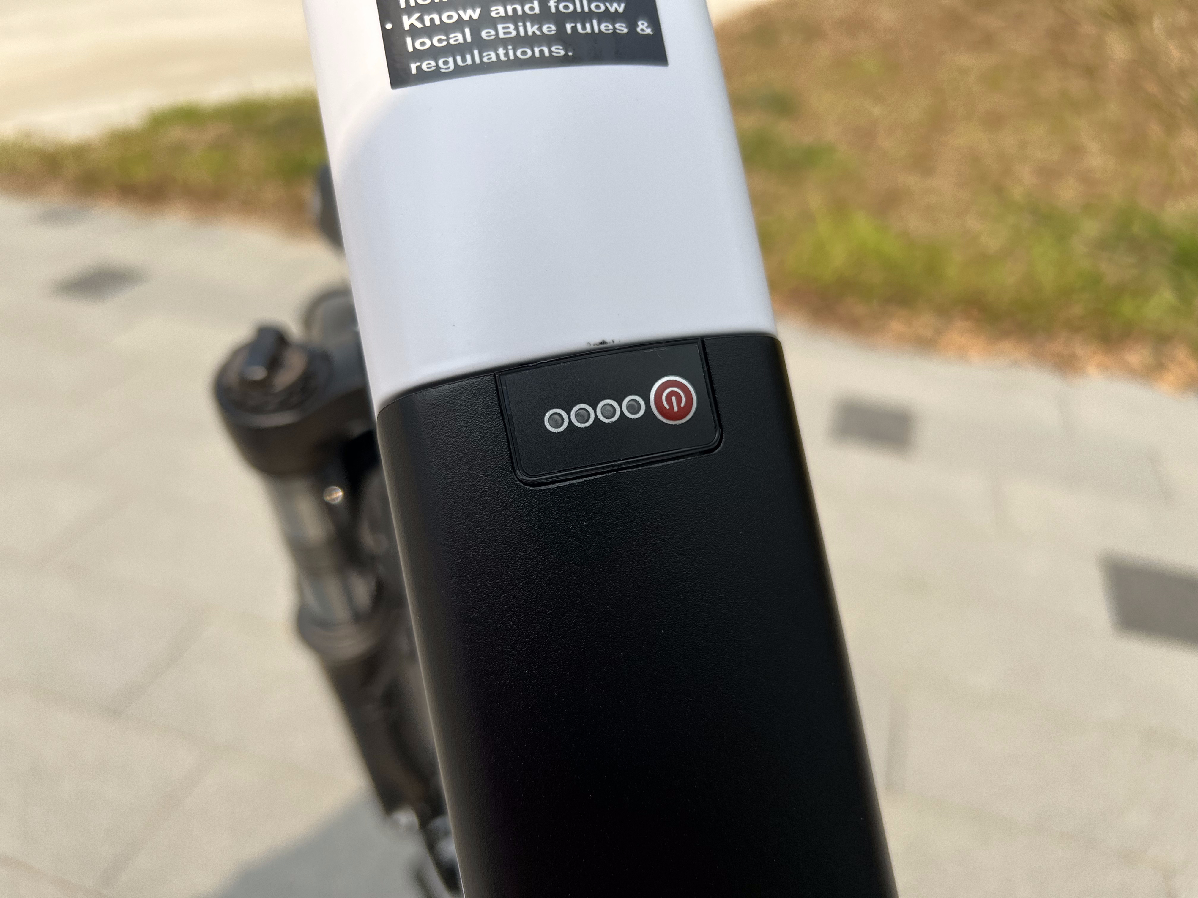 e bike power button