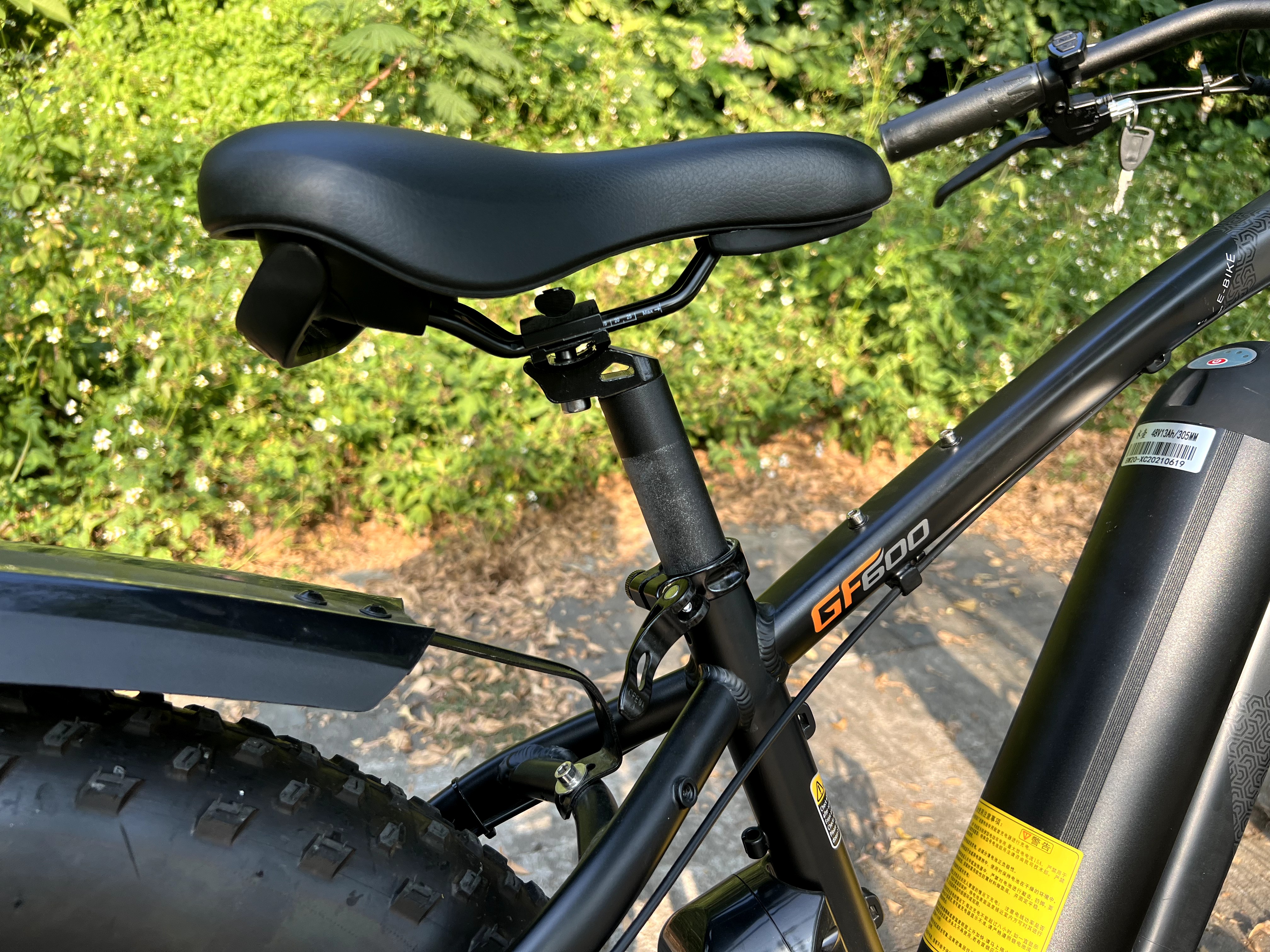 electric bike seat and frame
