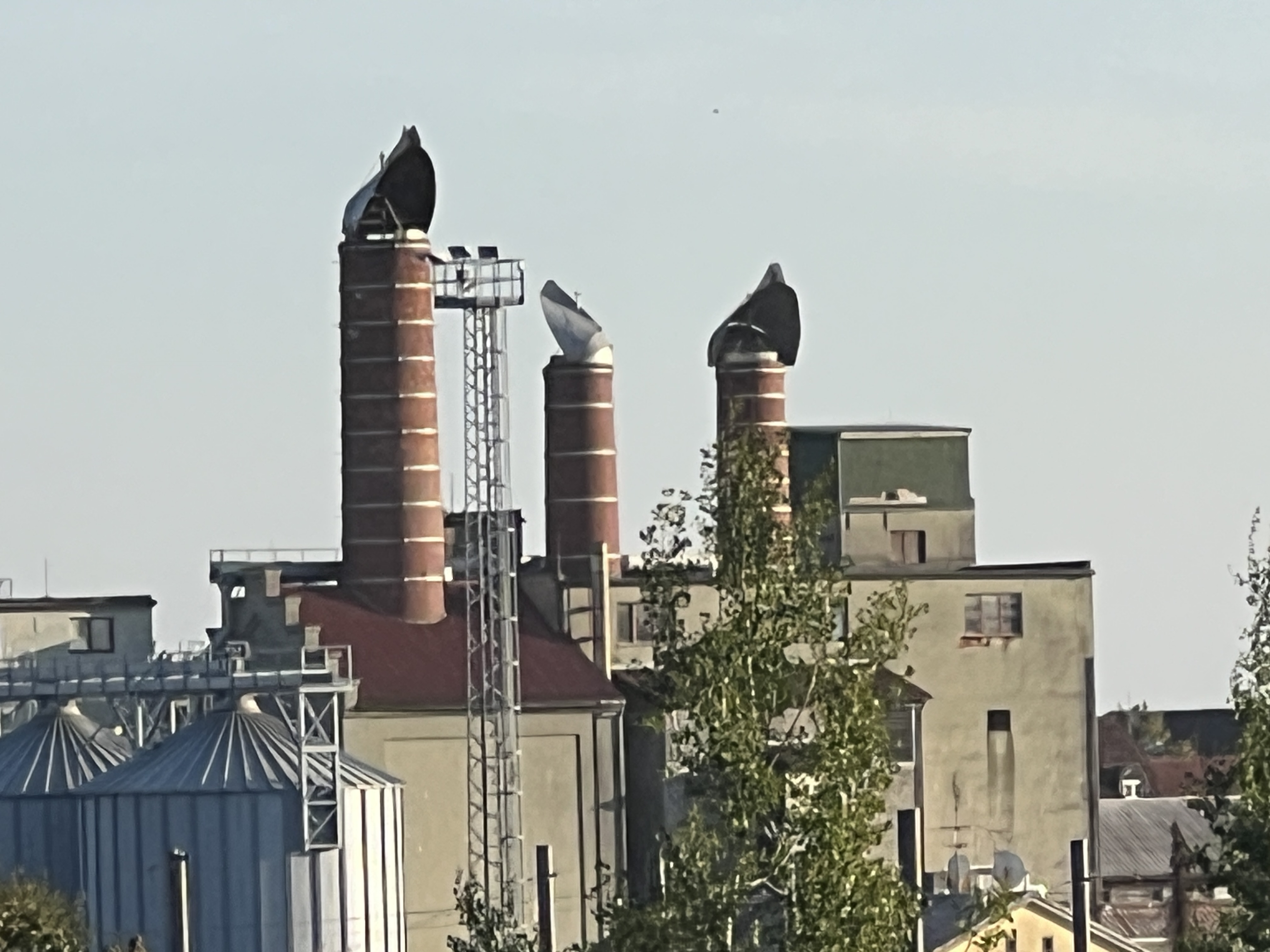 factory chimneys industrial