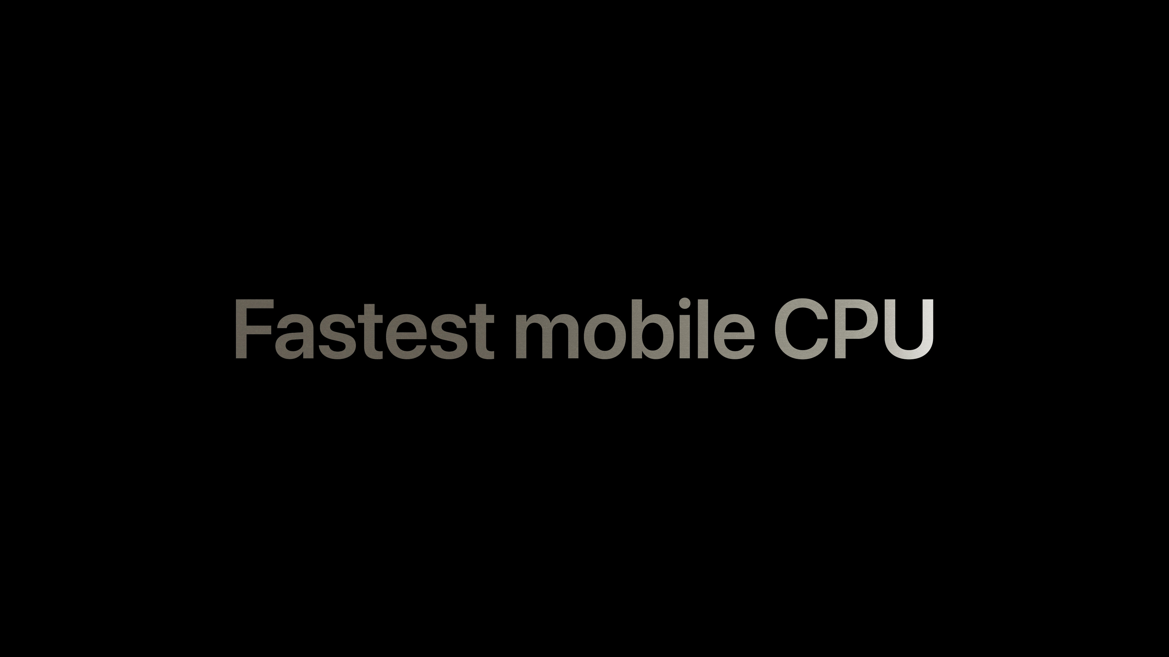 fastest mobile cpu