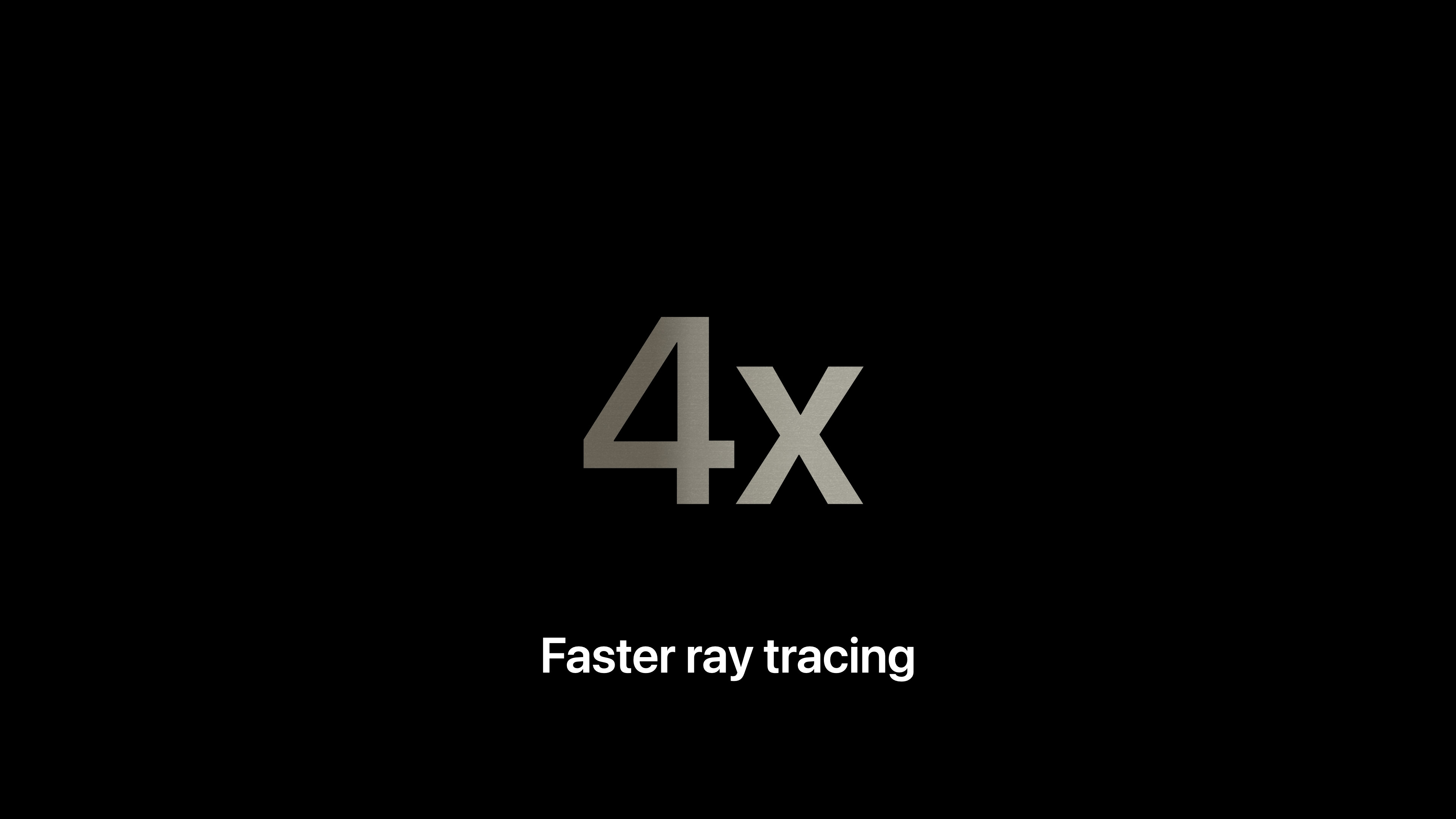 four times faster ray tracing