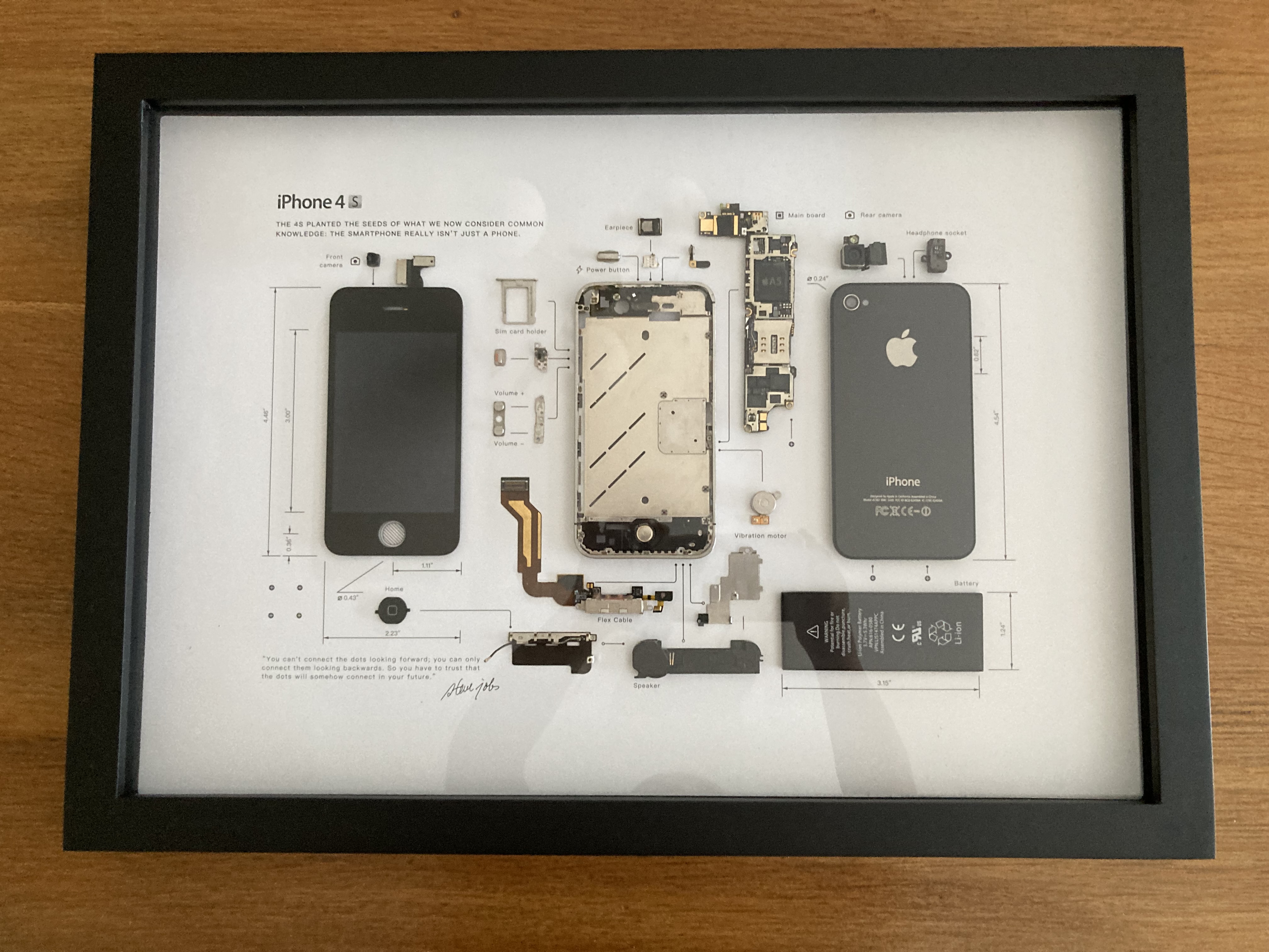 framed iphone 4s parts