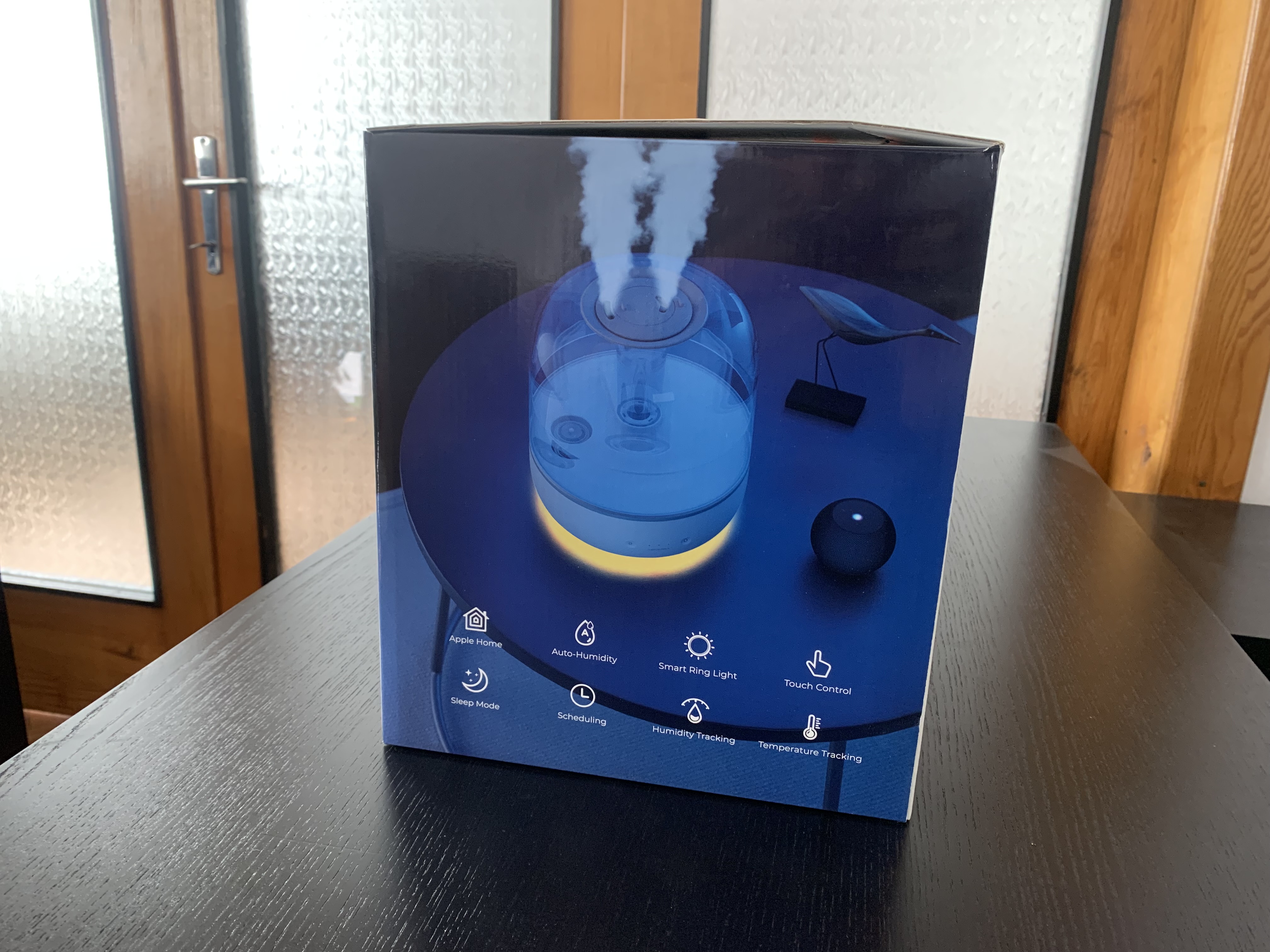 humidifier box with icons