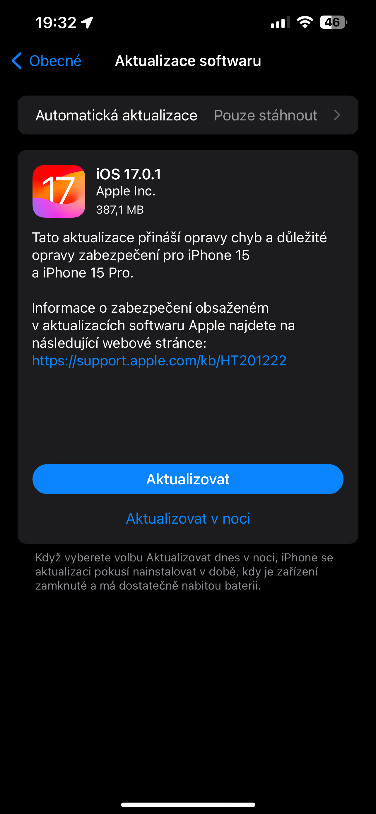 iOS 17.0.1