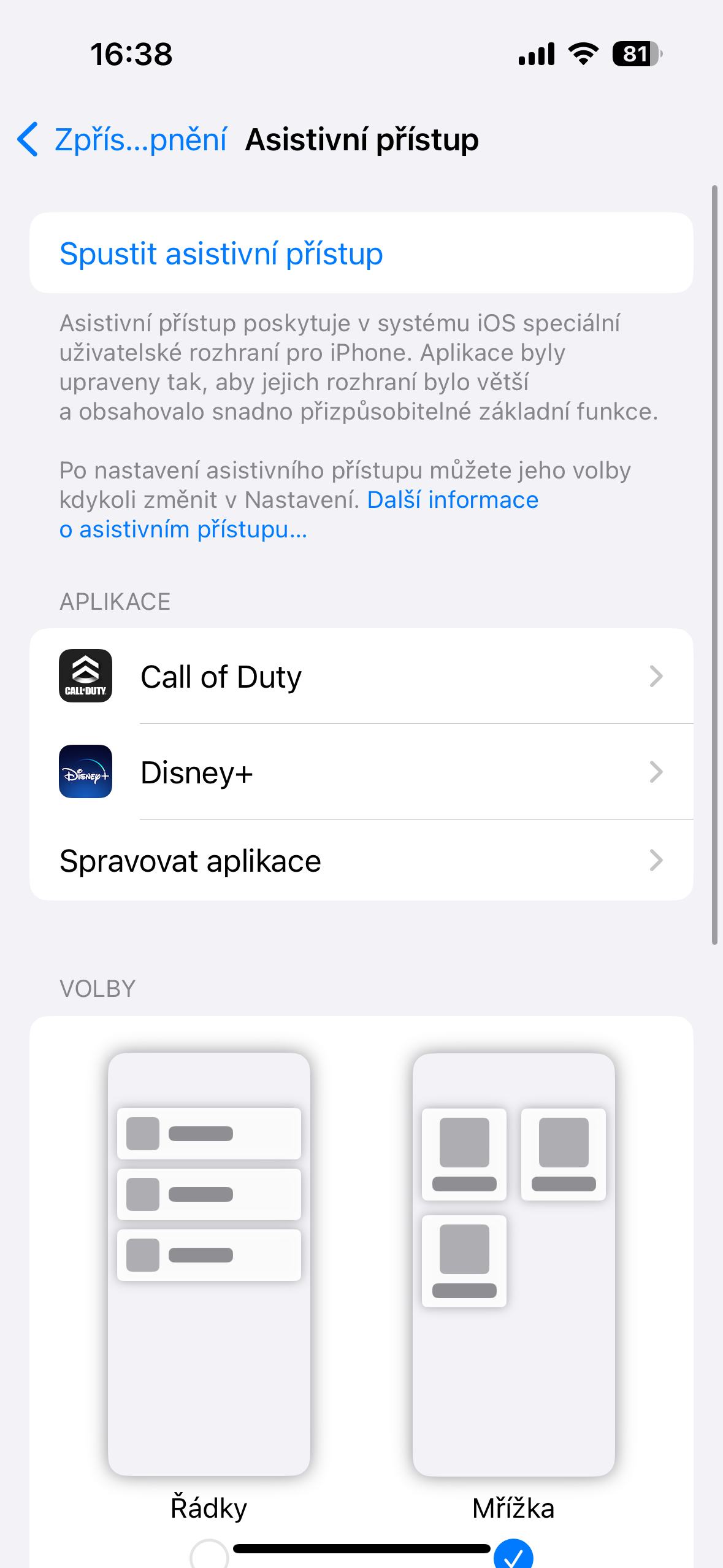 ios assistive access settings