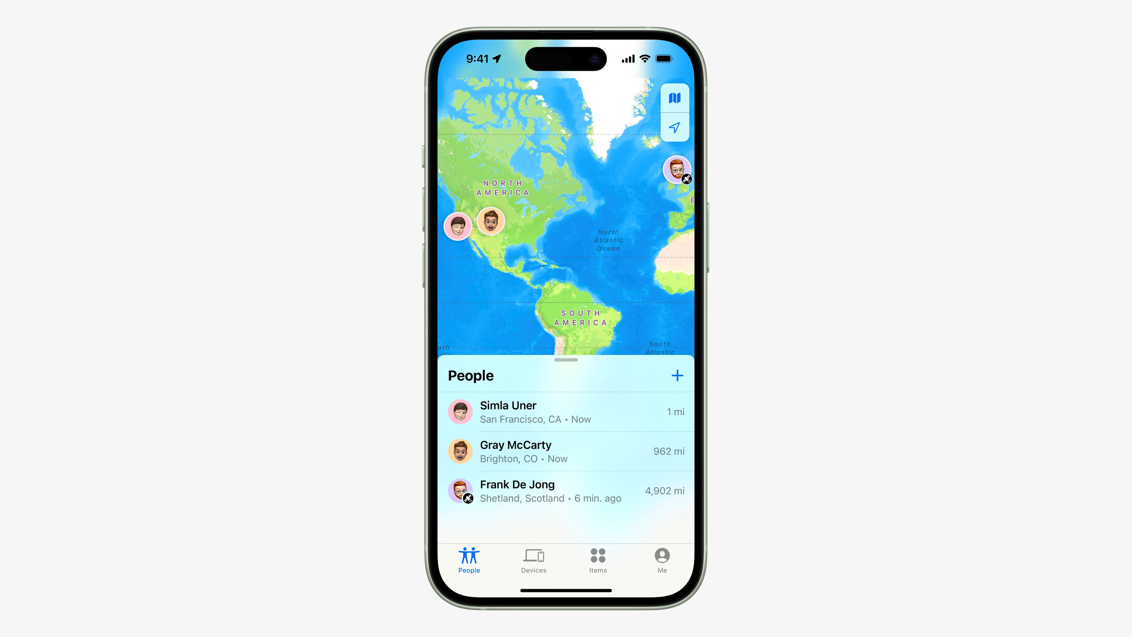 iphone map feature