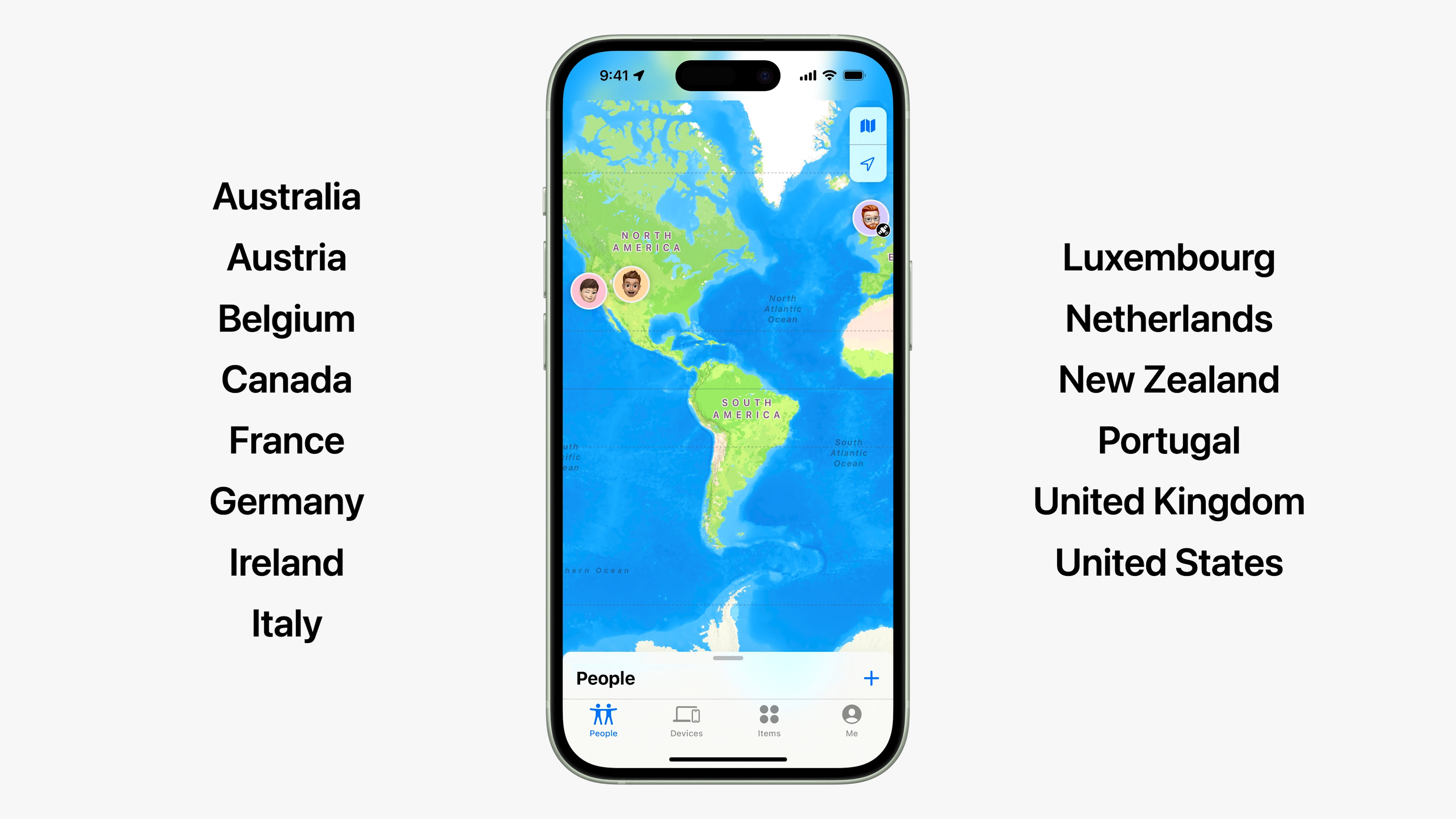 iphone supported countries