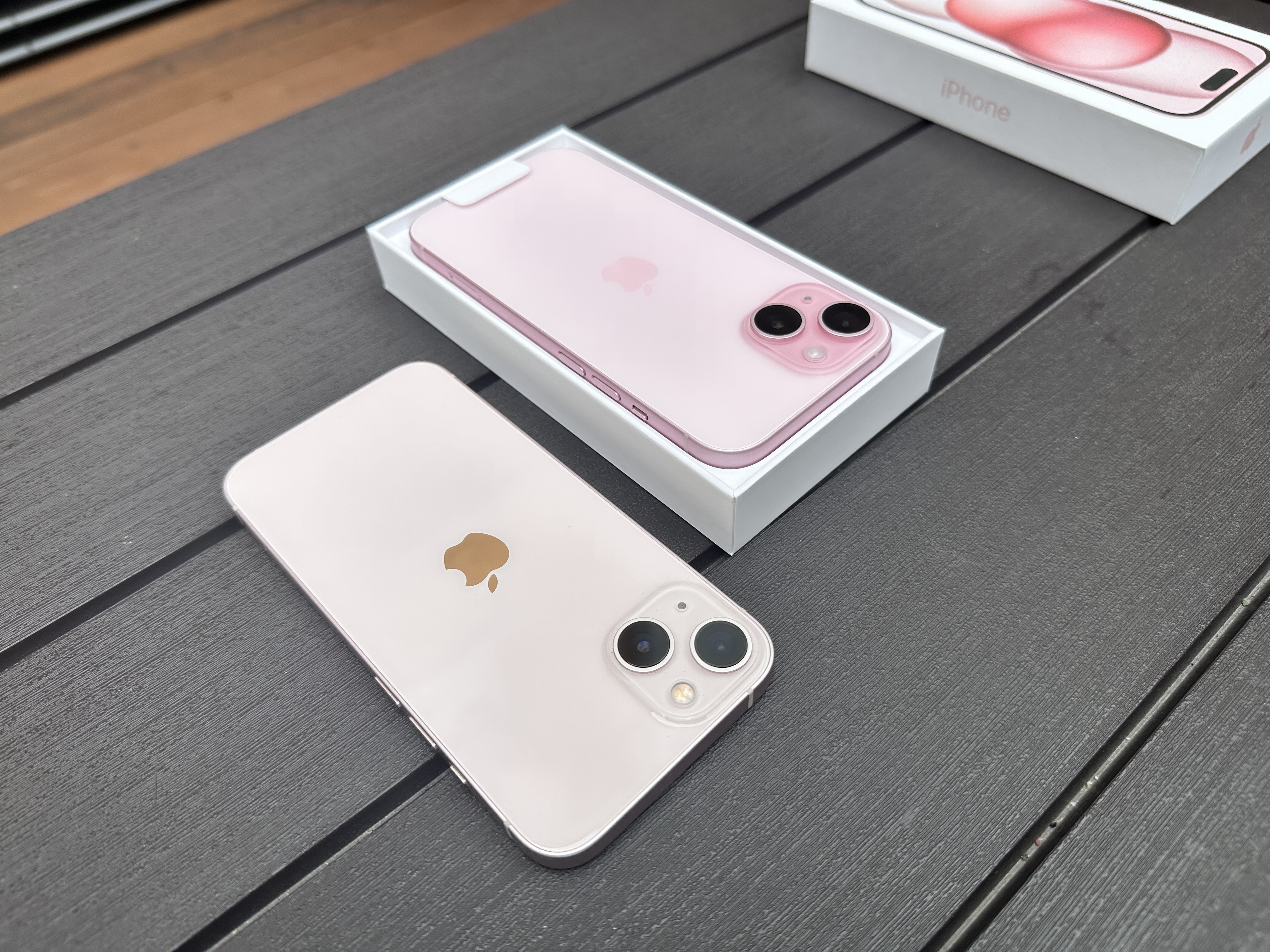 iphone unboxed next to box