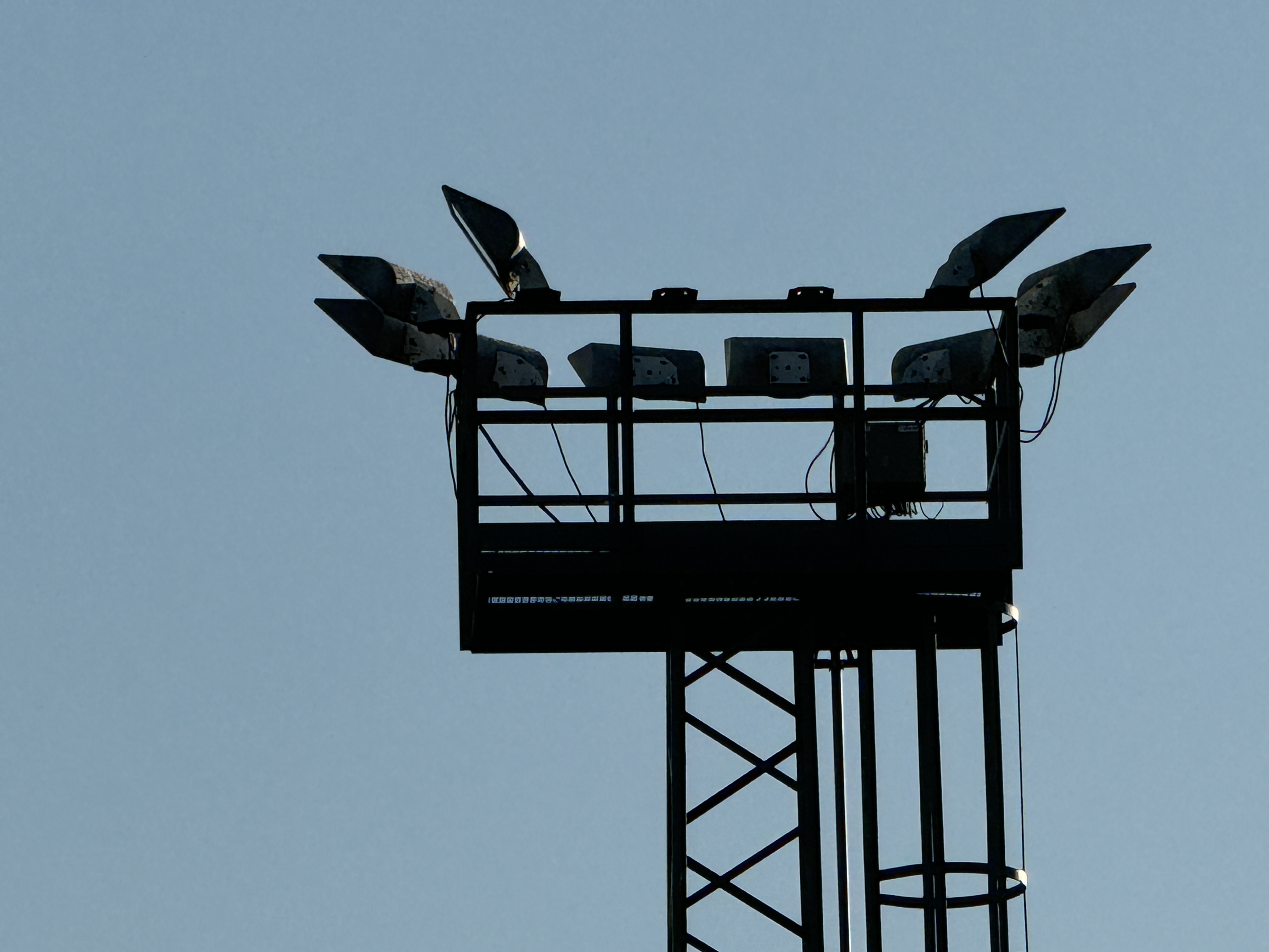light pole silhouette