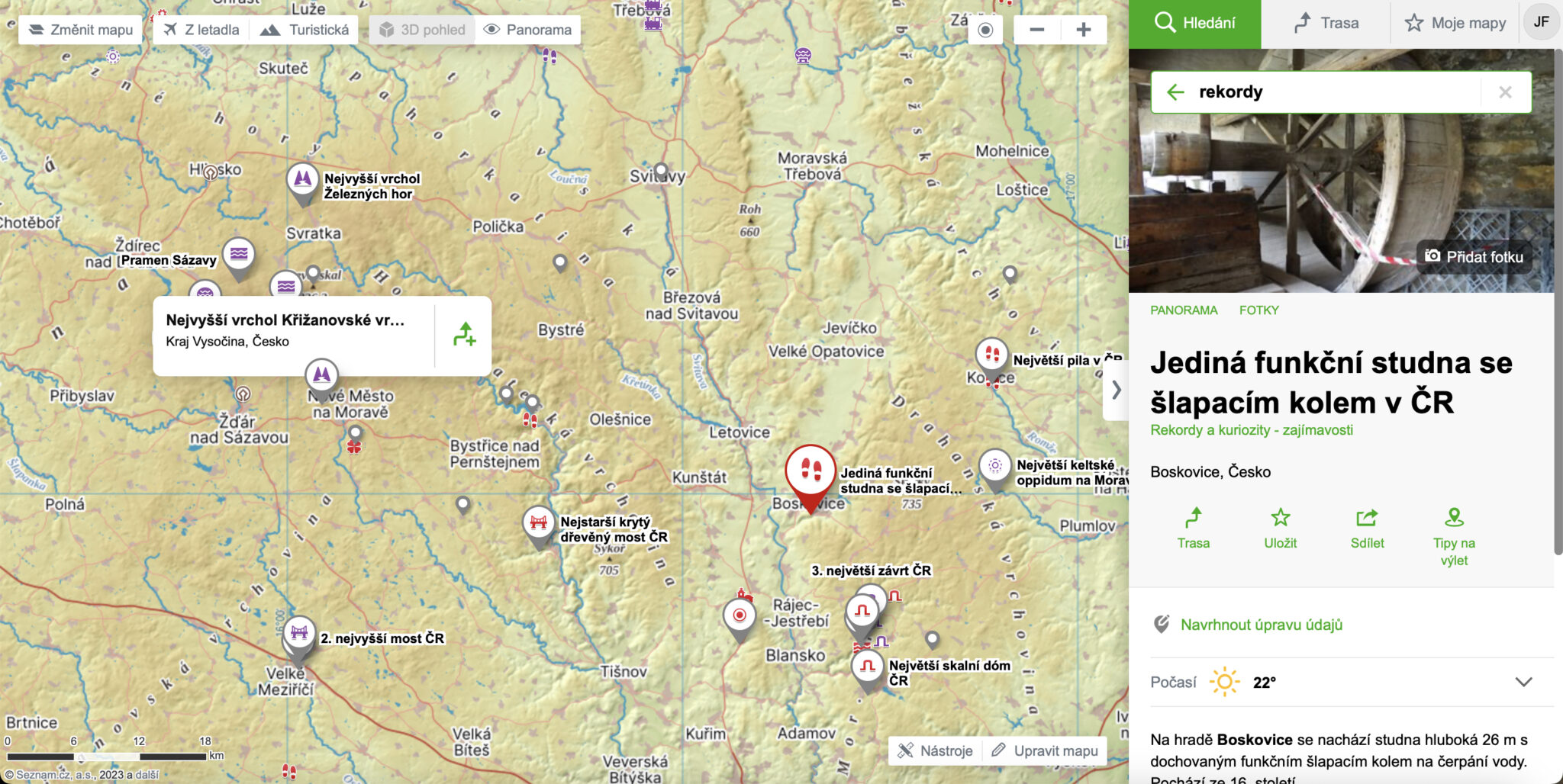 Mapy.com のこの機能について知っている人はほとんどいませんが、これは本当に素晴らしい機能です。 – Letem svetem Applem