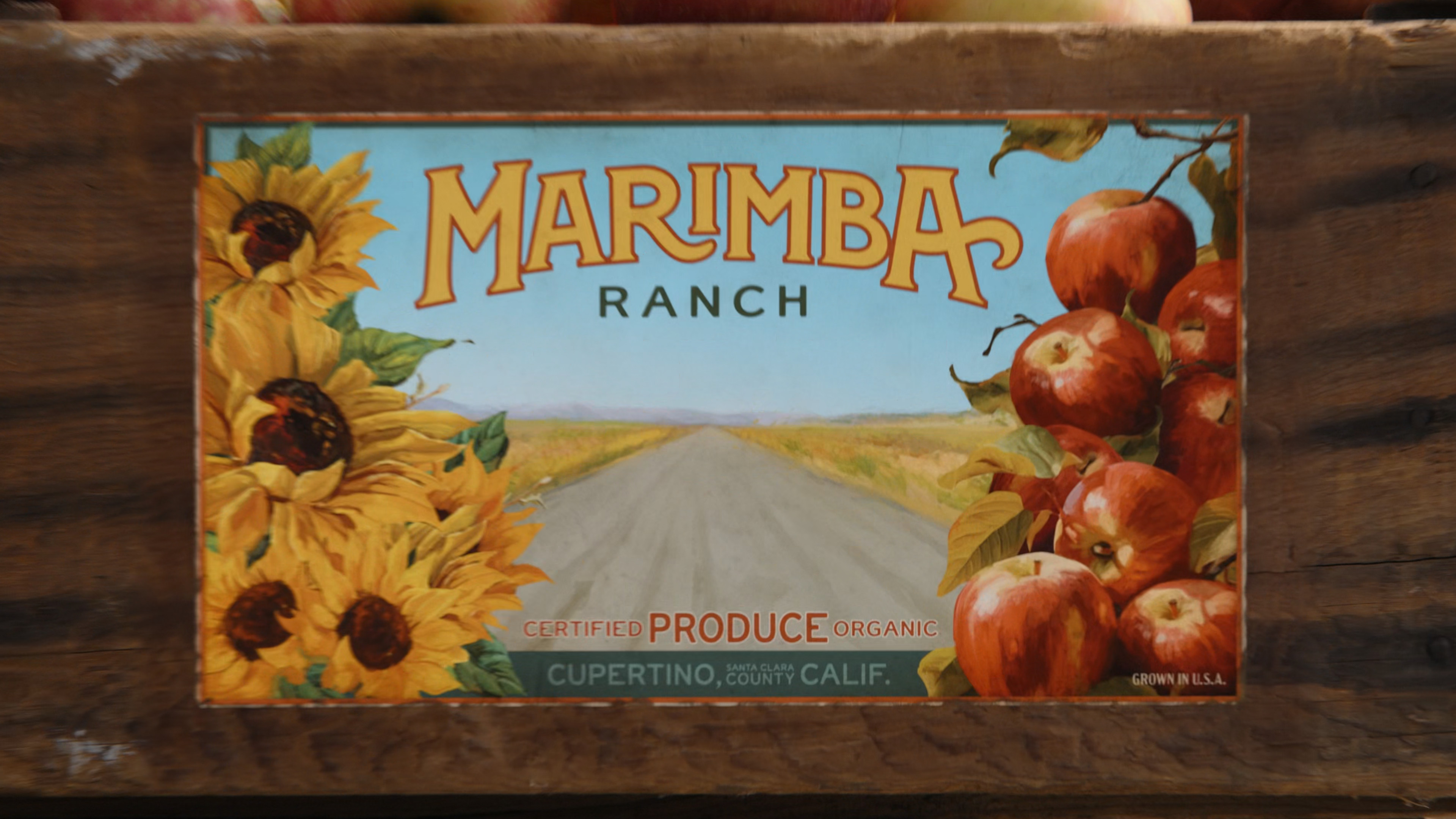 marimba ranch produce label