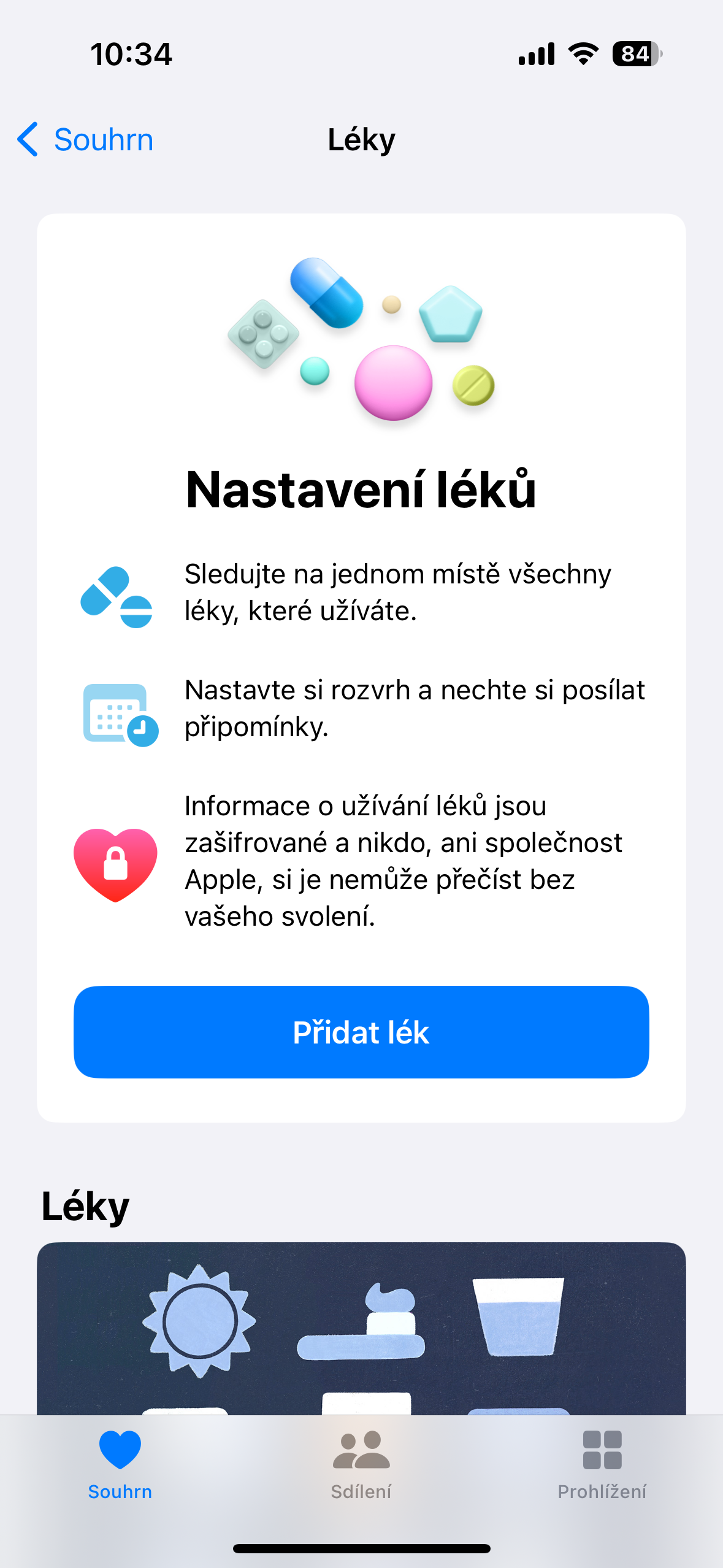 medication tracking settings