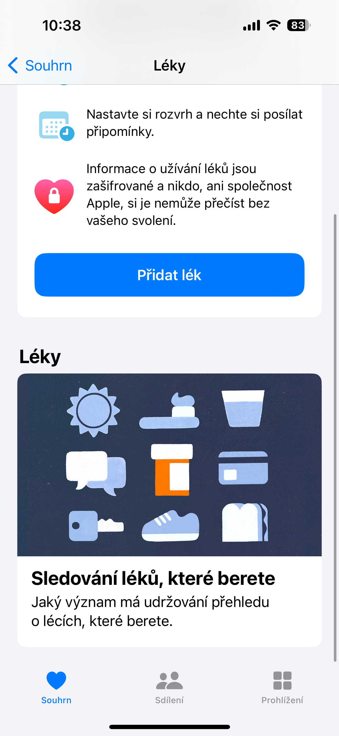 medication tracking summary