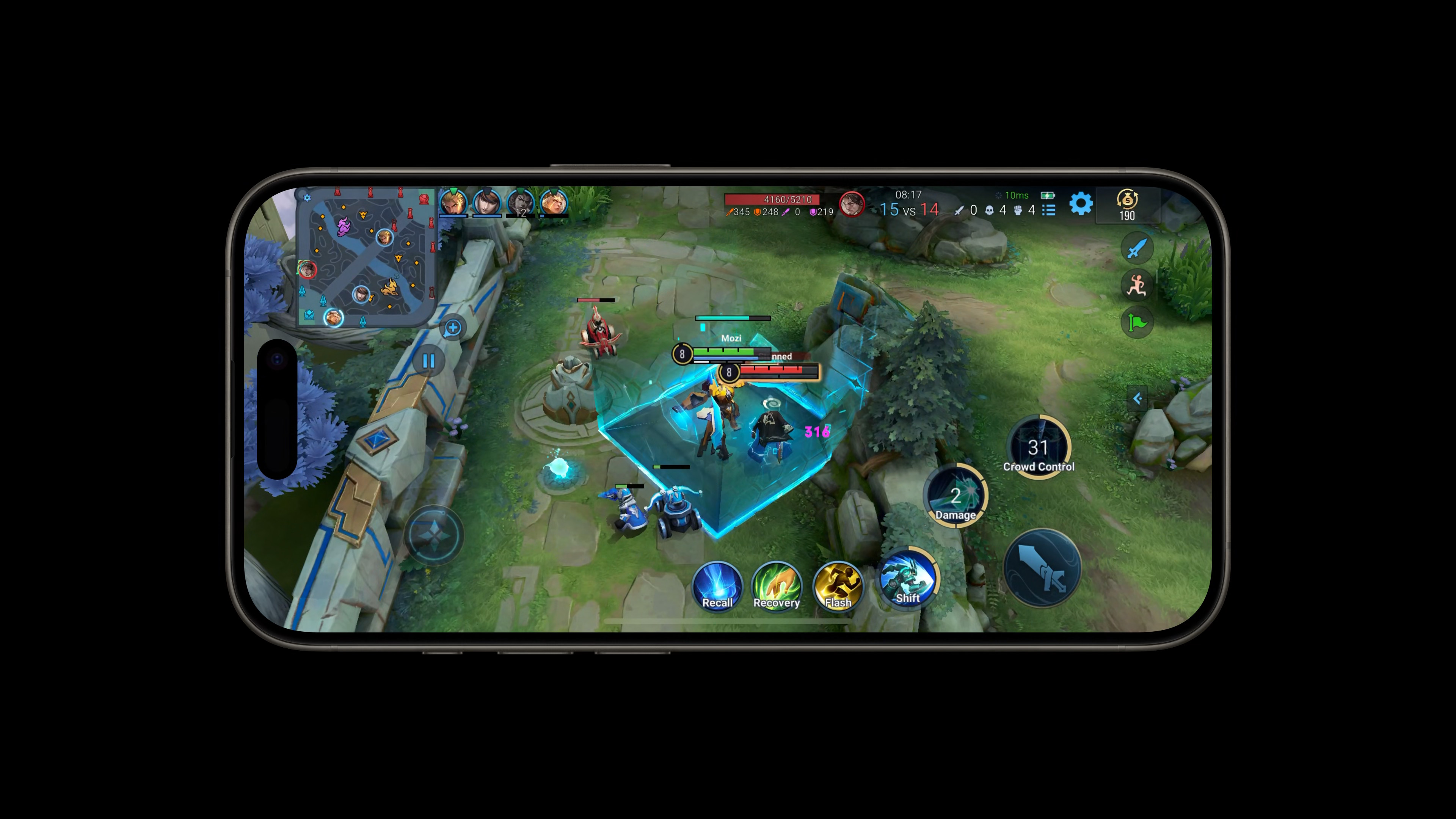 mobile gameplay action