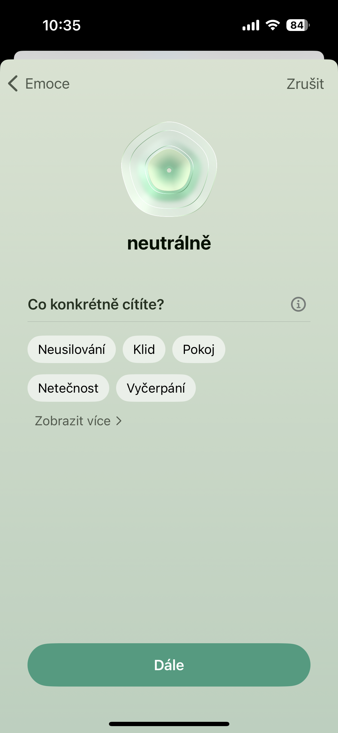neutral emotion options