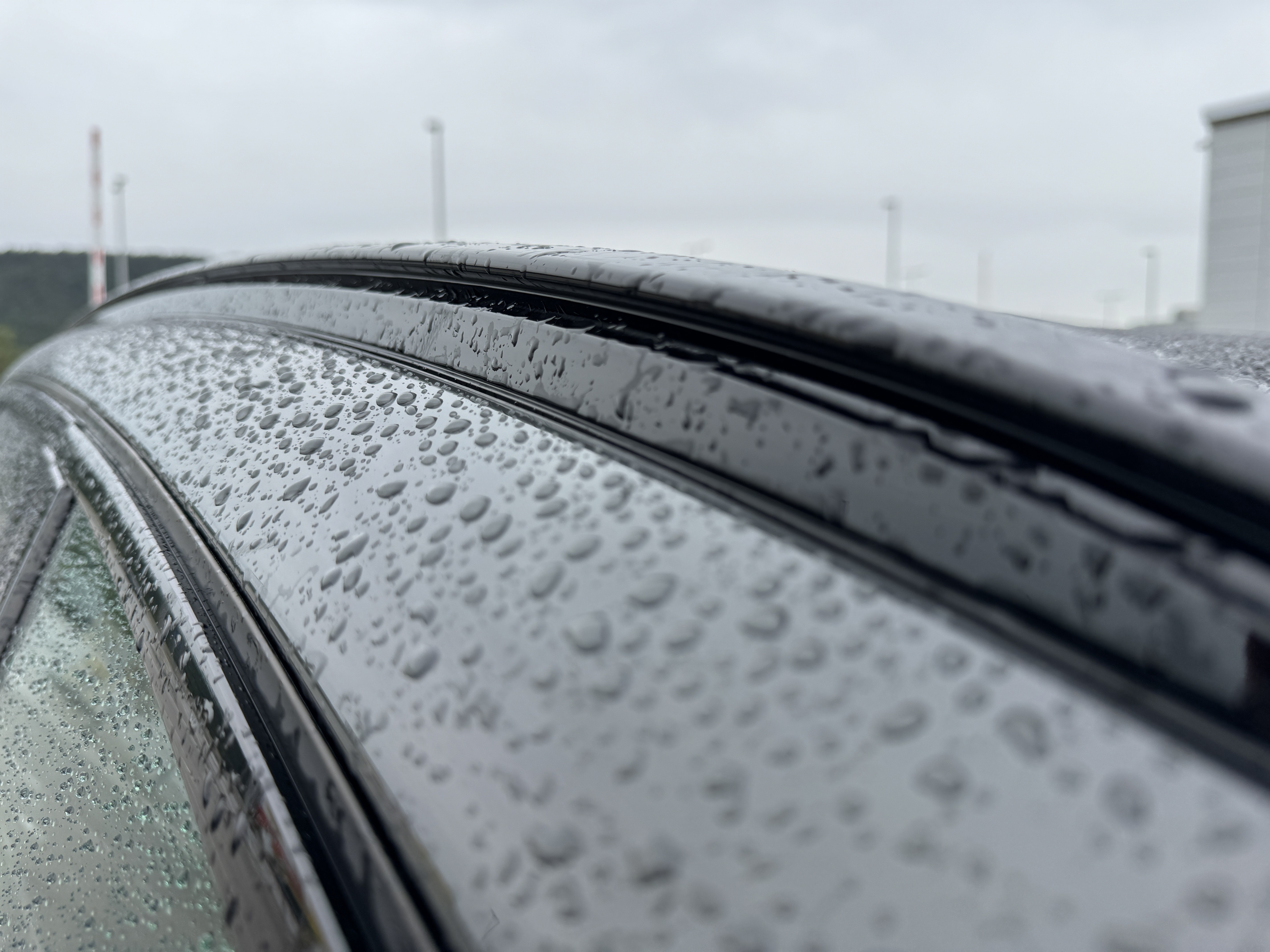 raindrops on car roof