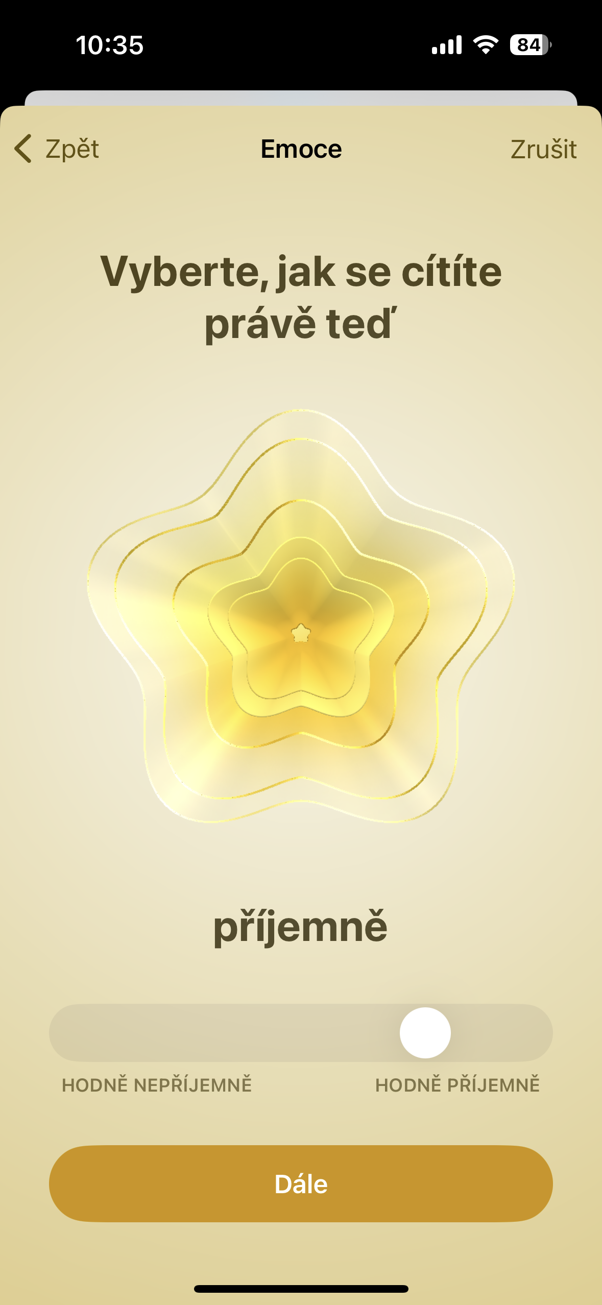 select current emotion pleasant