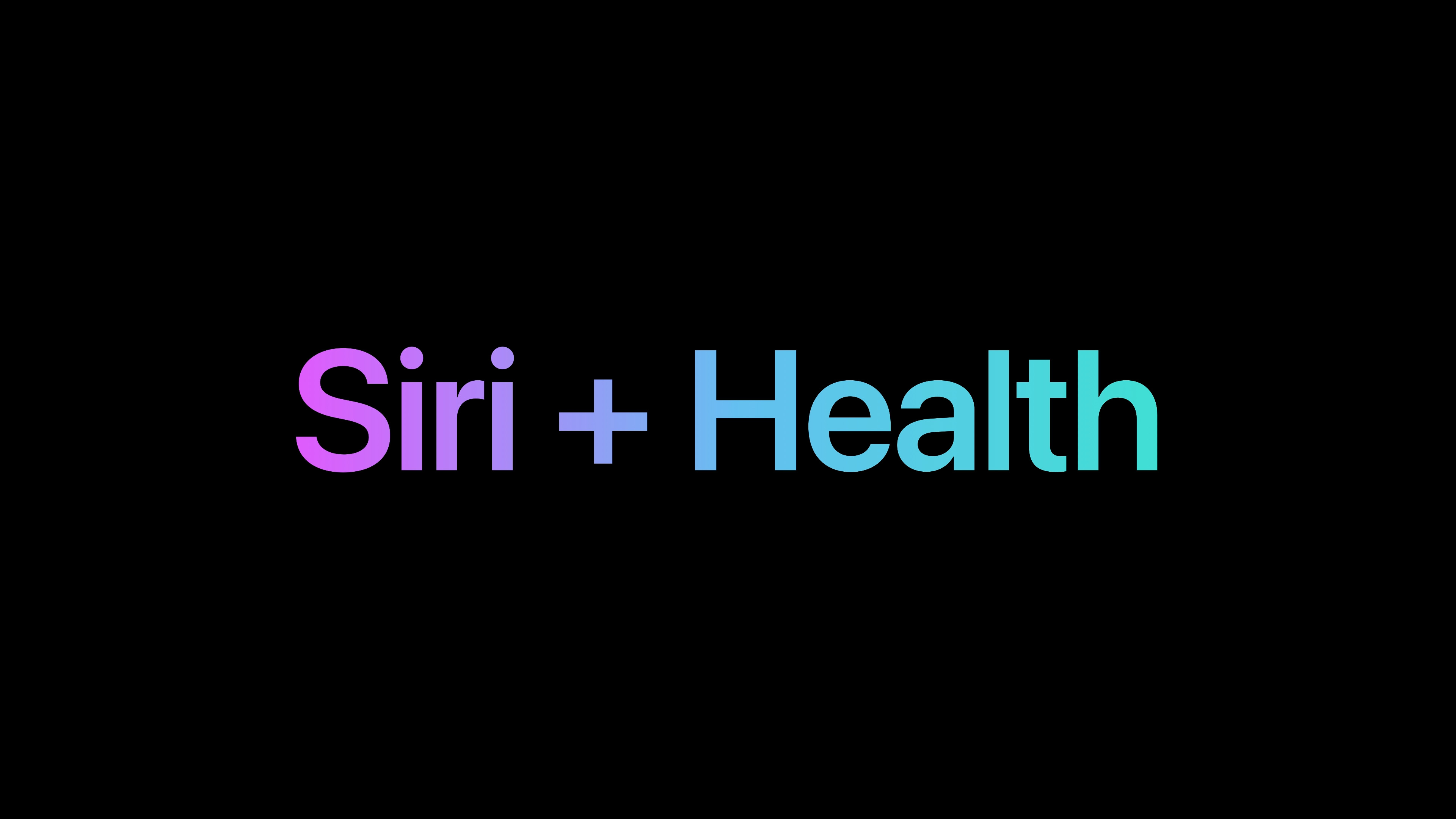 siri health integration