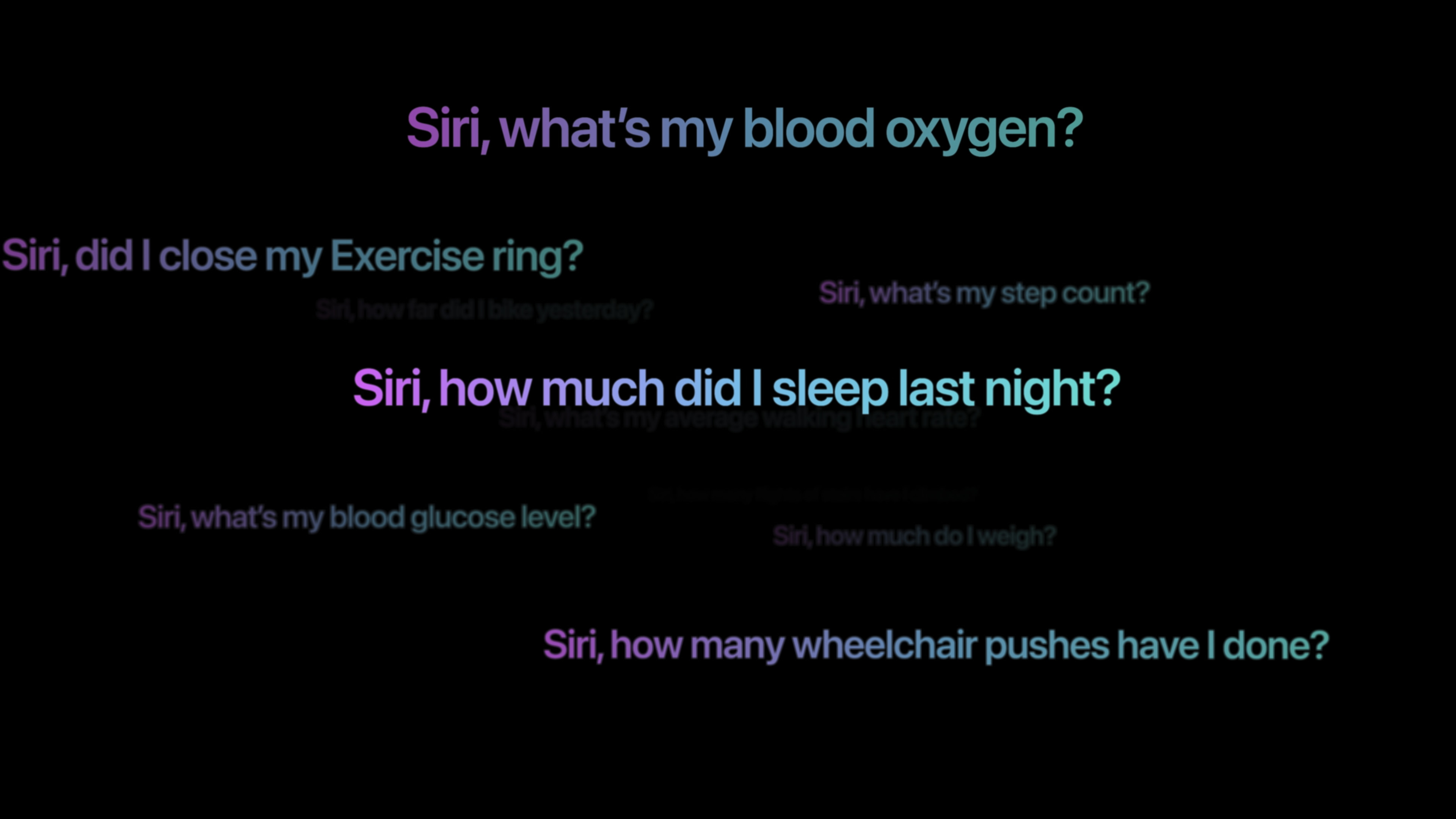 siri health queries