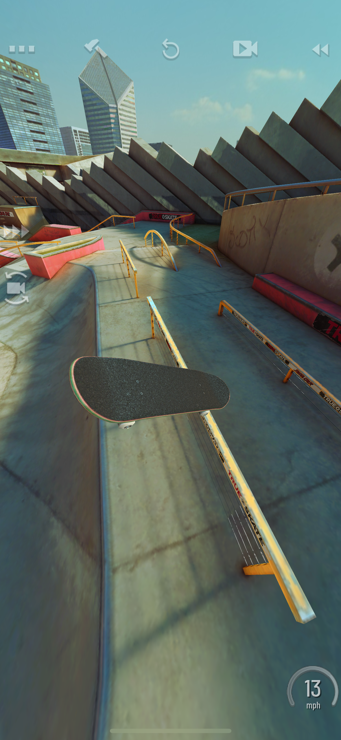 skateboard mid air trick