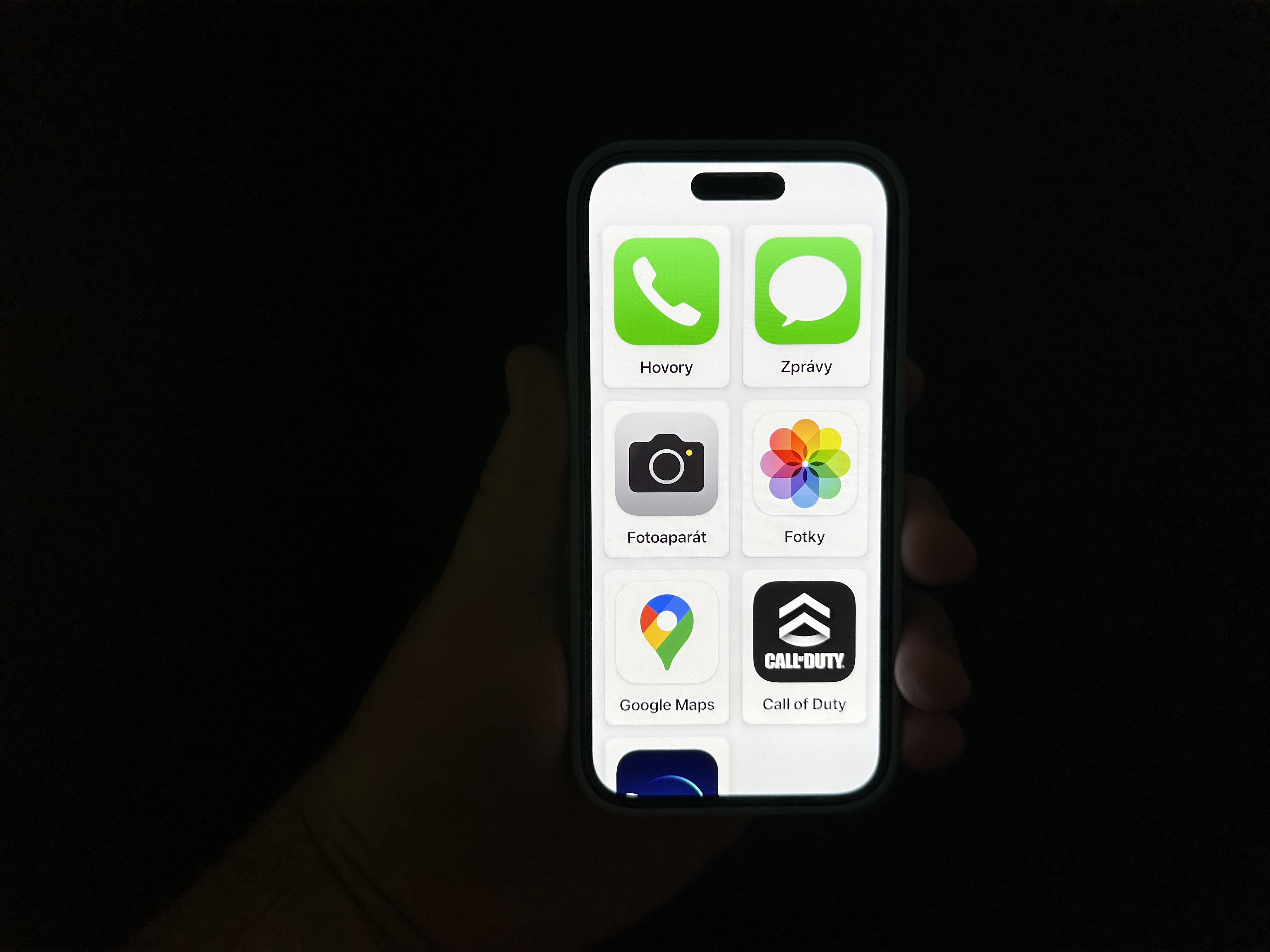 smartphone apps display