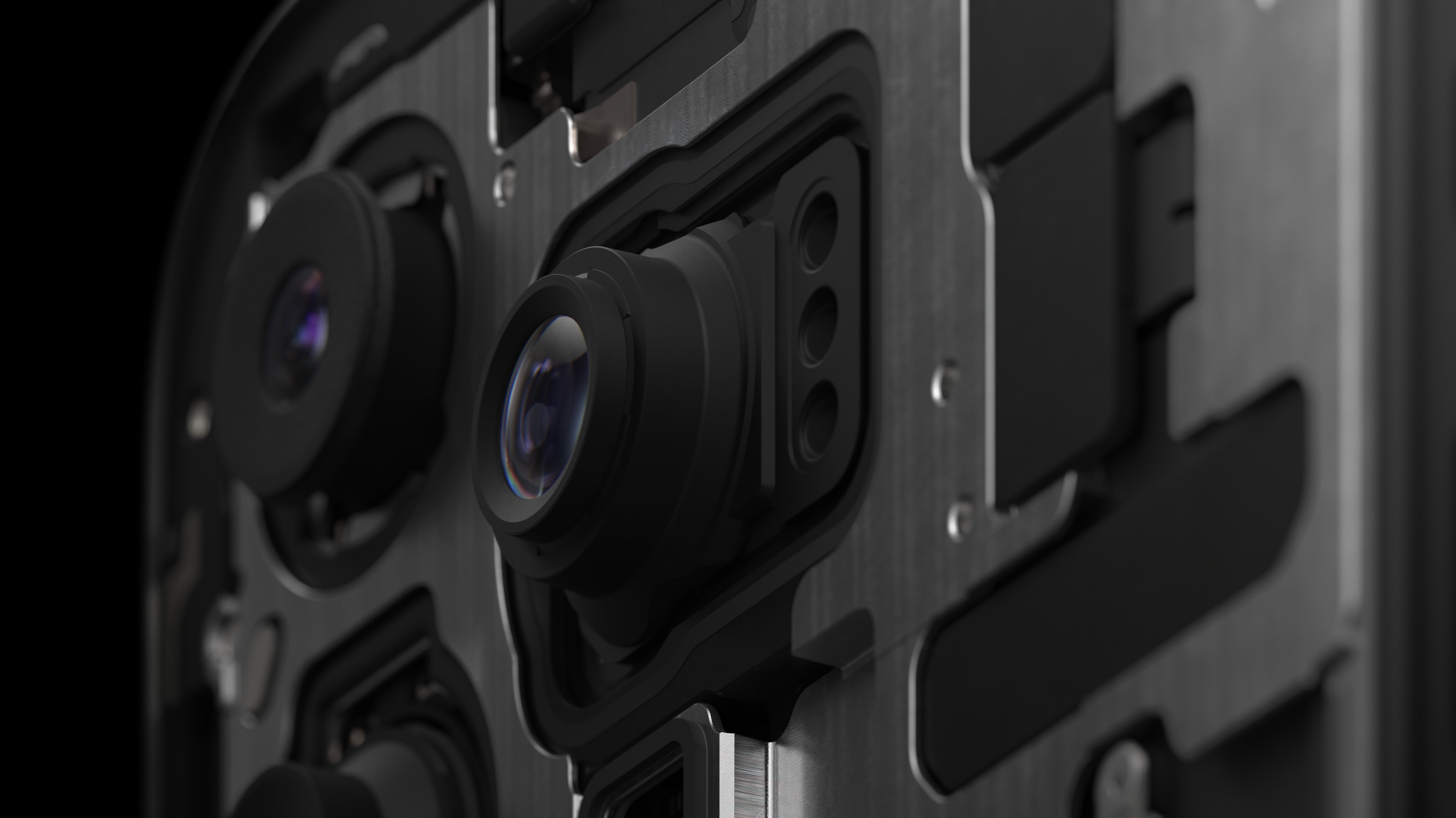 smartphone camera module closeup