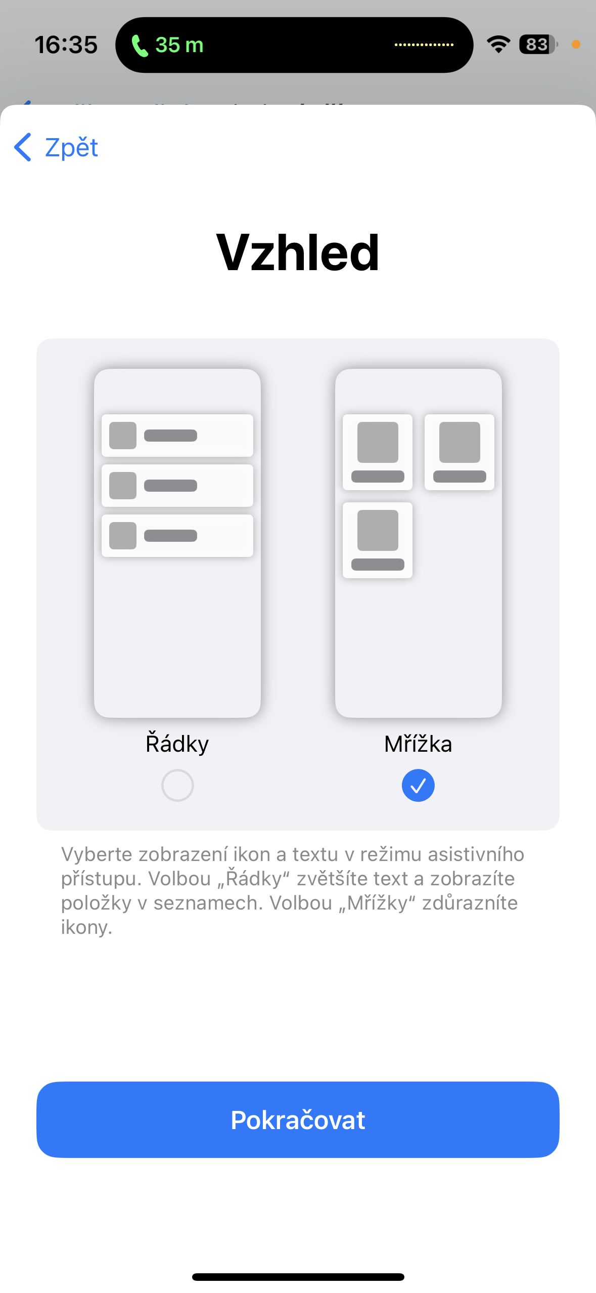 smartphone display options