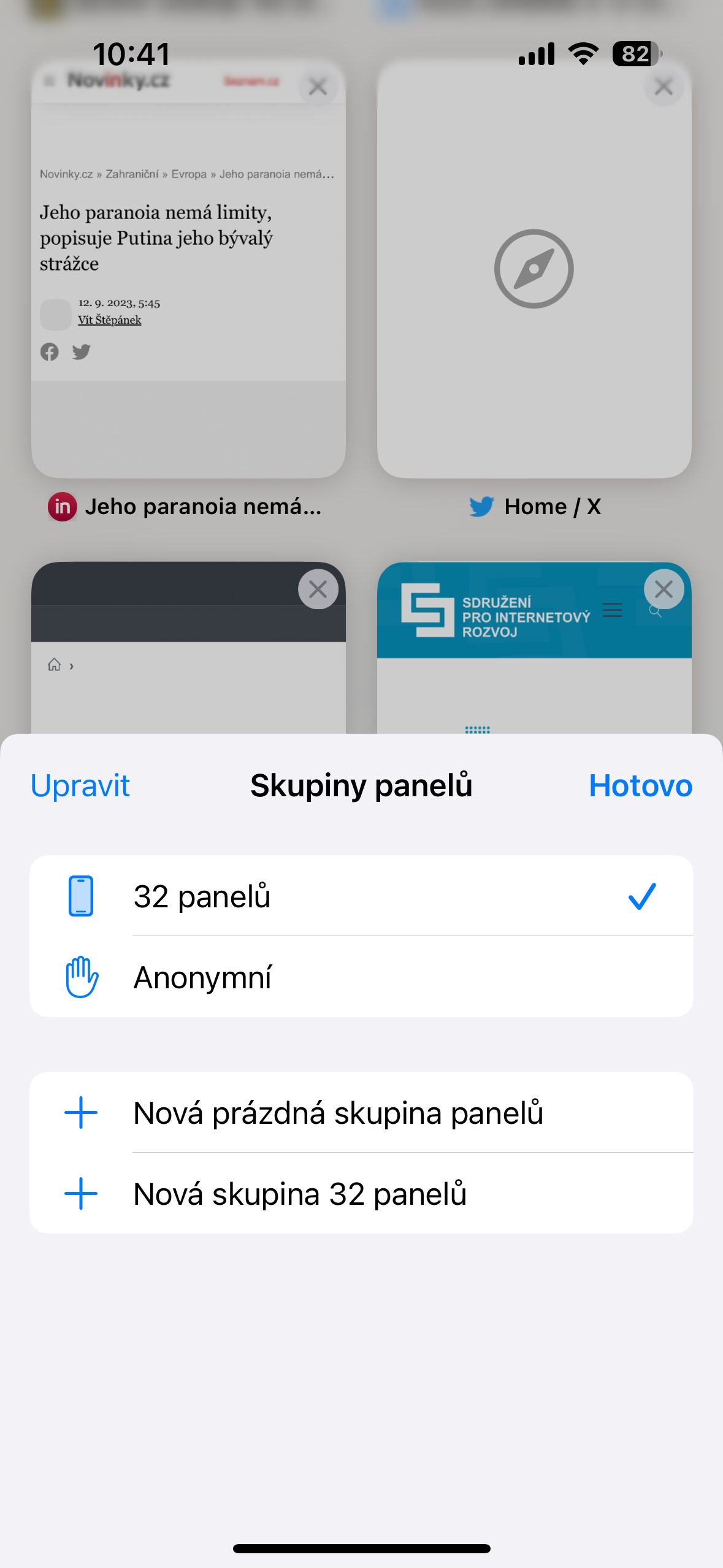 tab groups management