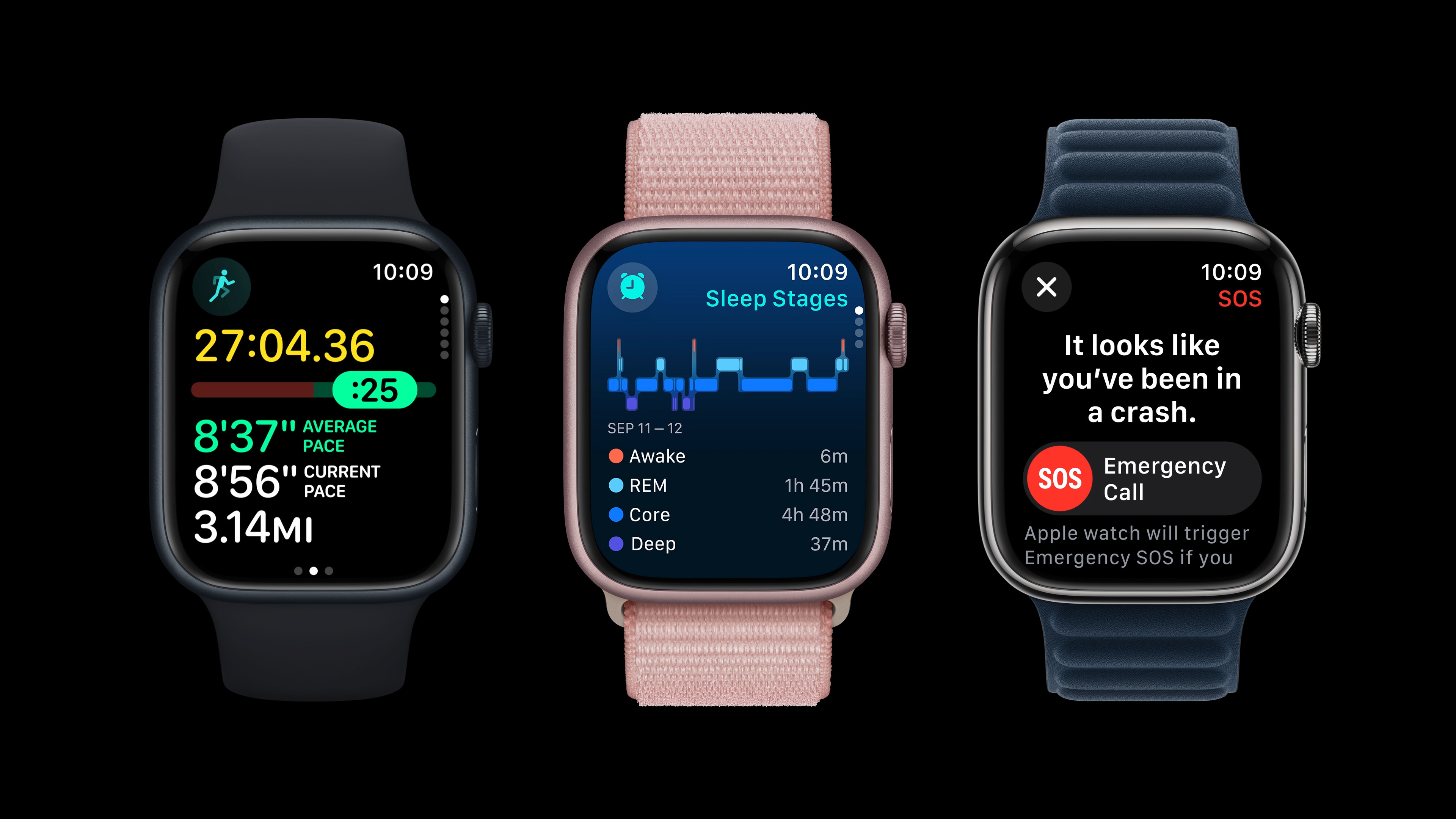 three smartwatches features