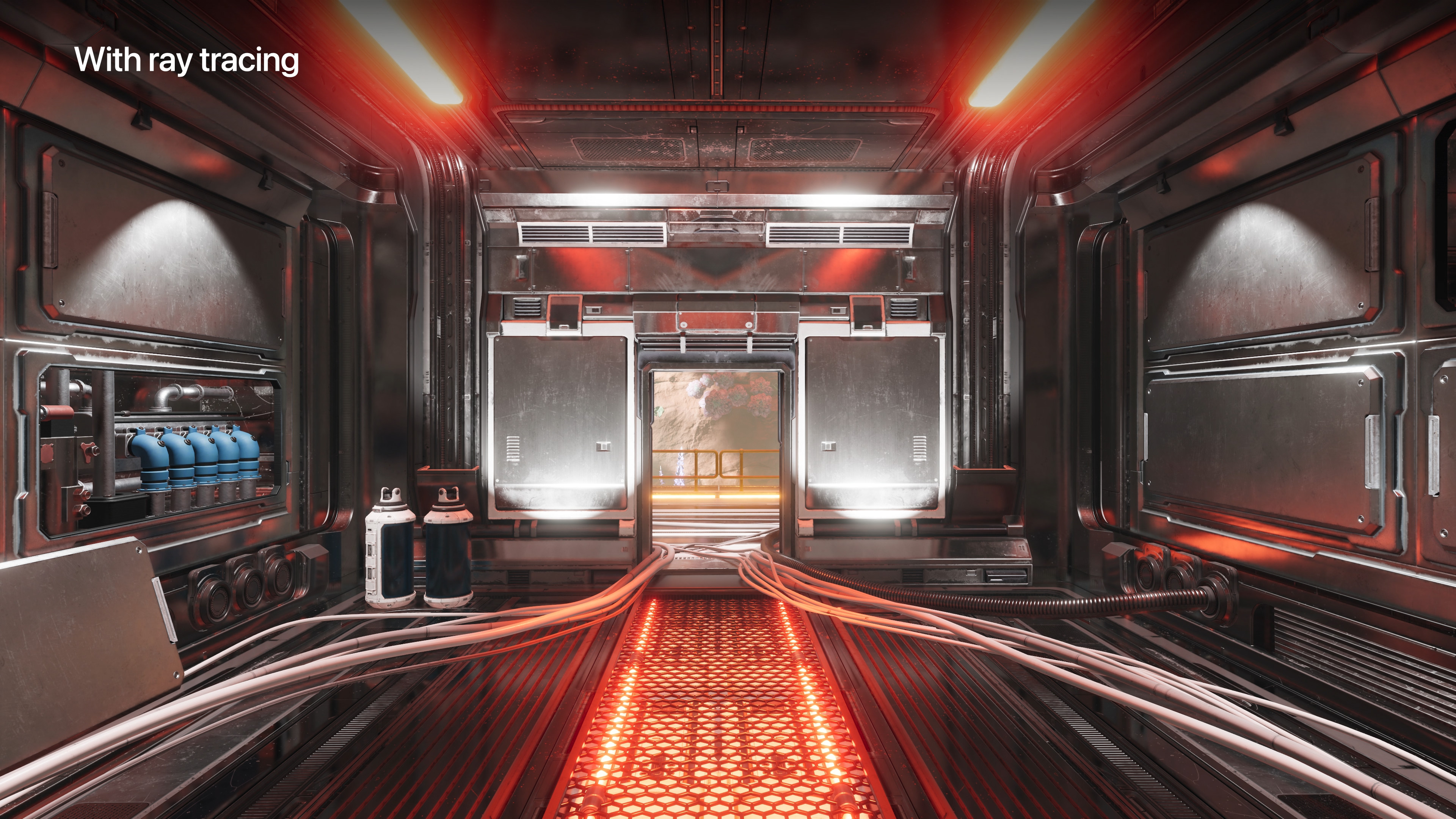 with ray tracing scene