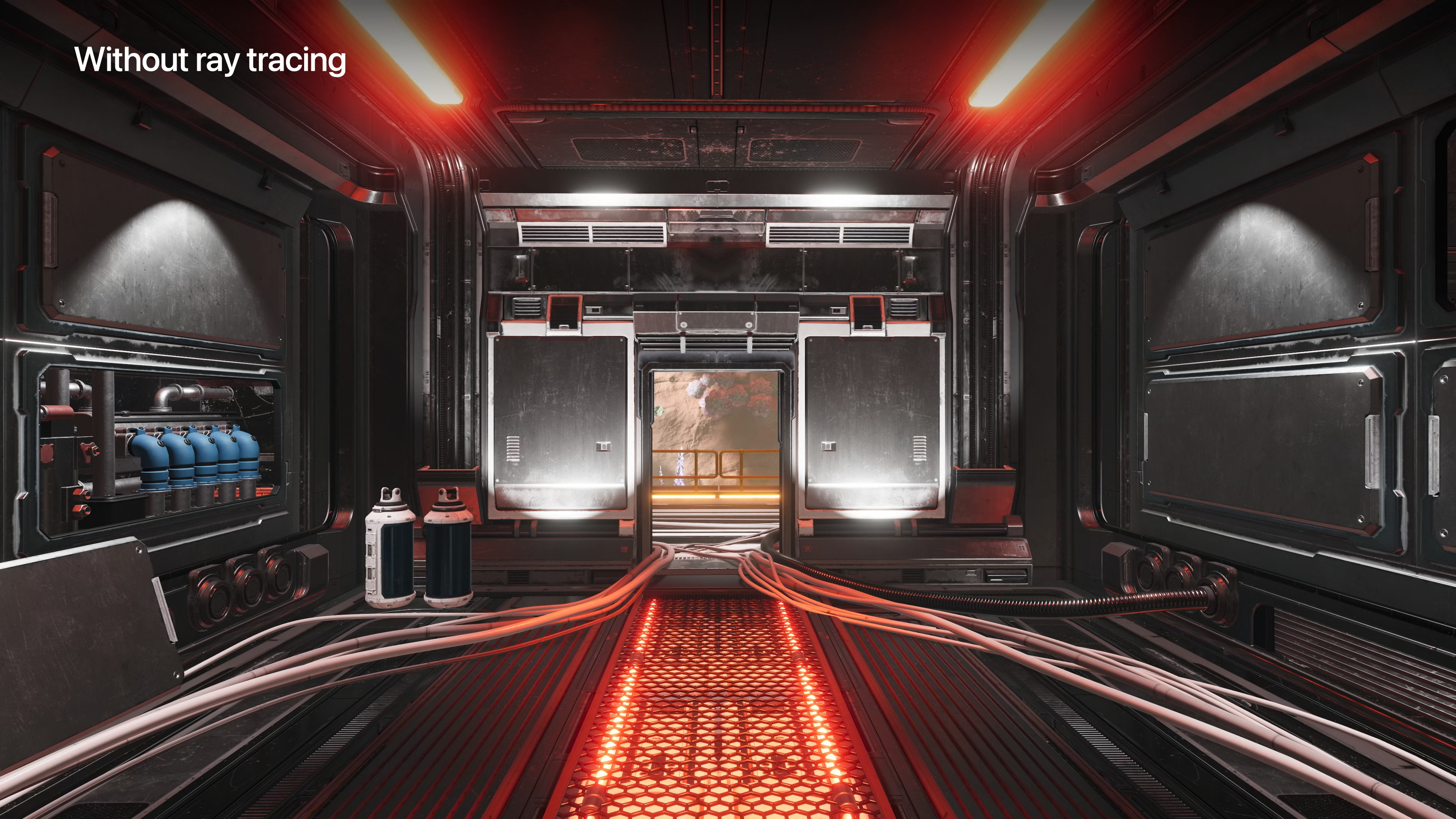 without ray tracing scene