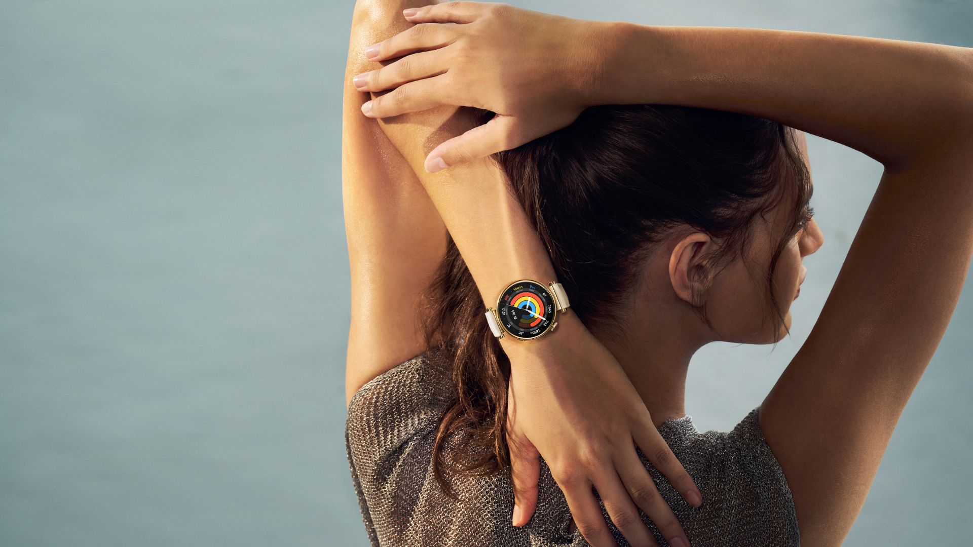 woman with smartwatch