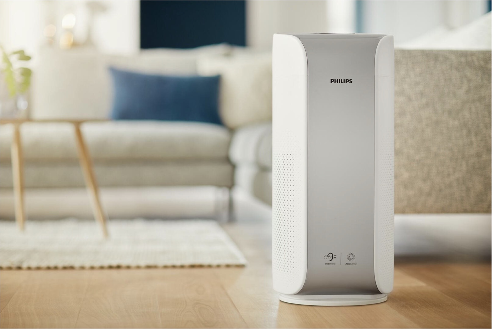 air purifier in living room