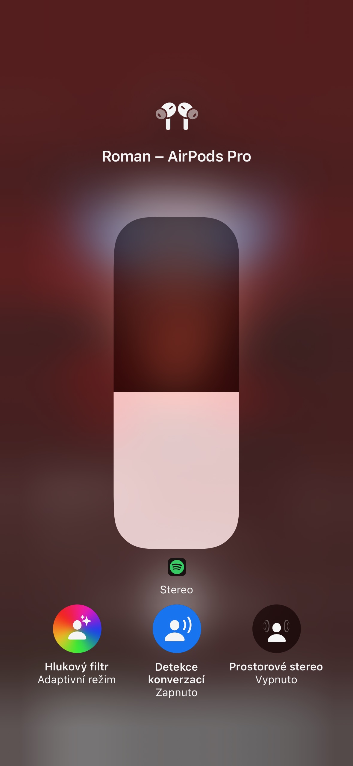 airpods pro control center