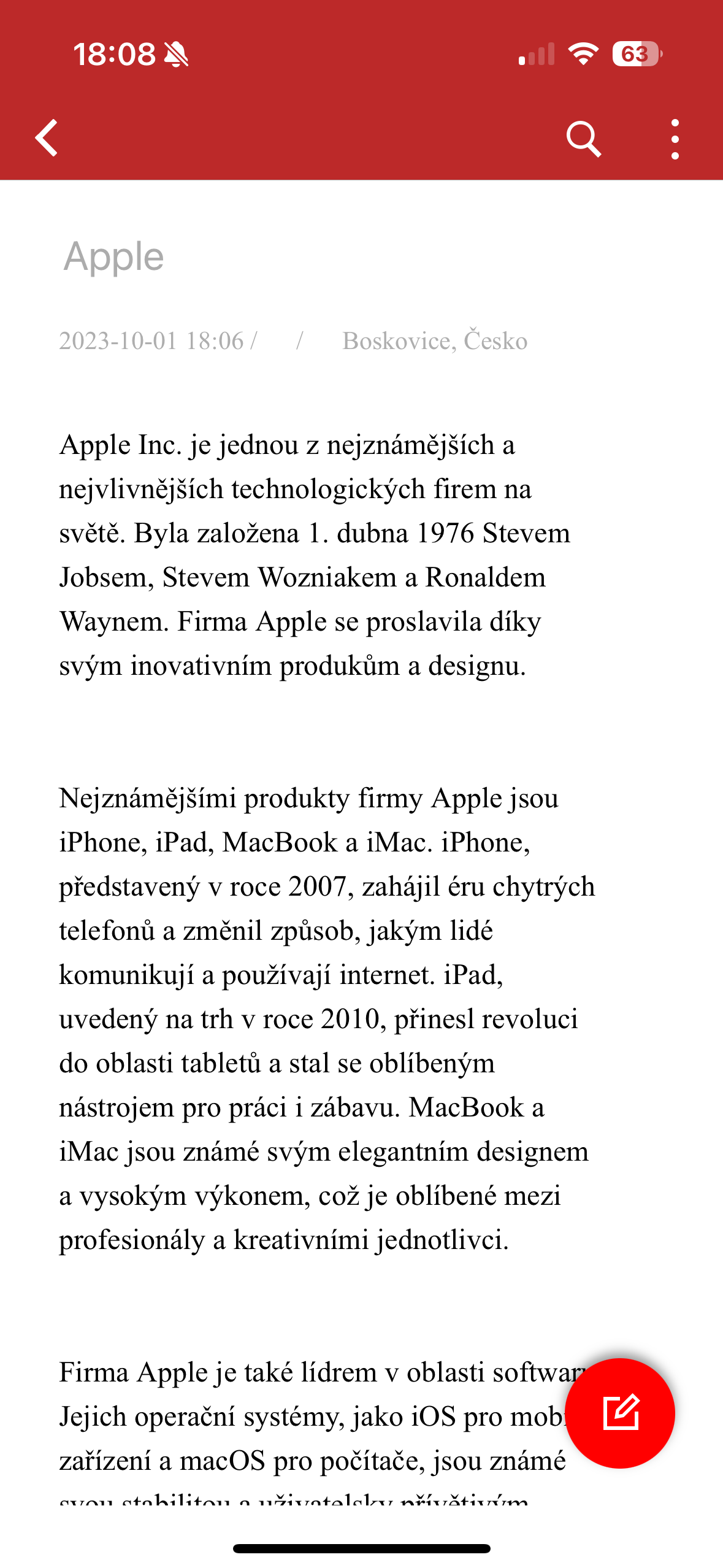 apple note full view