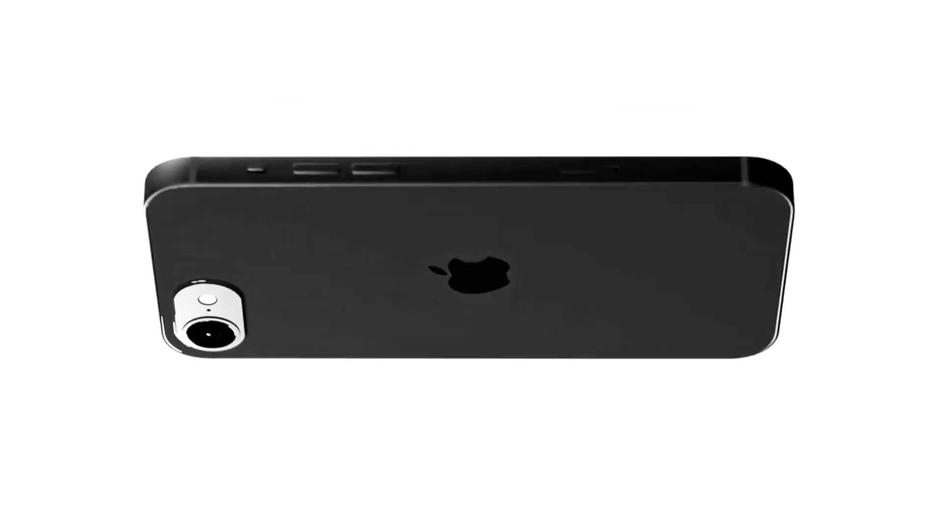 black smartphone back view