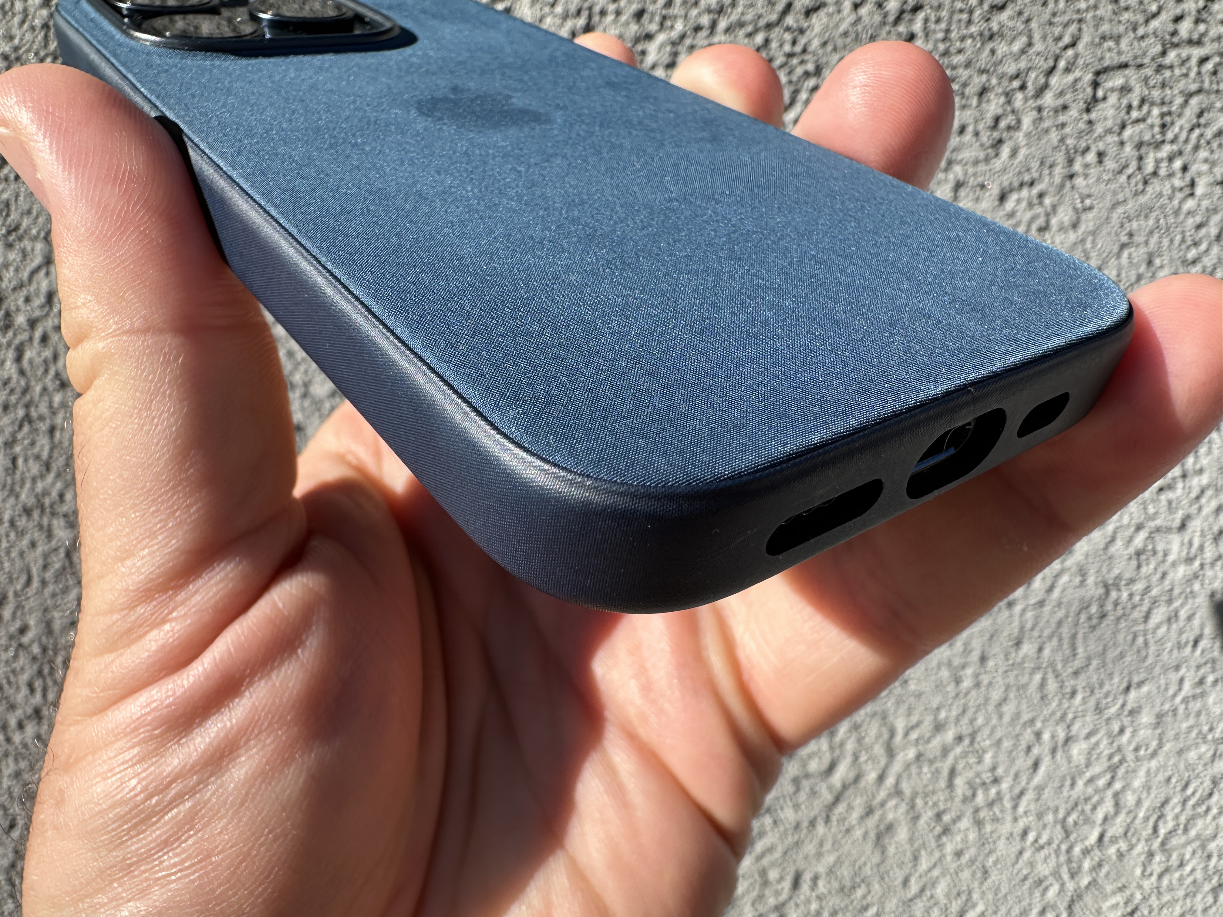 close up phone case bottom