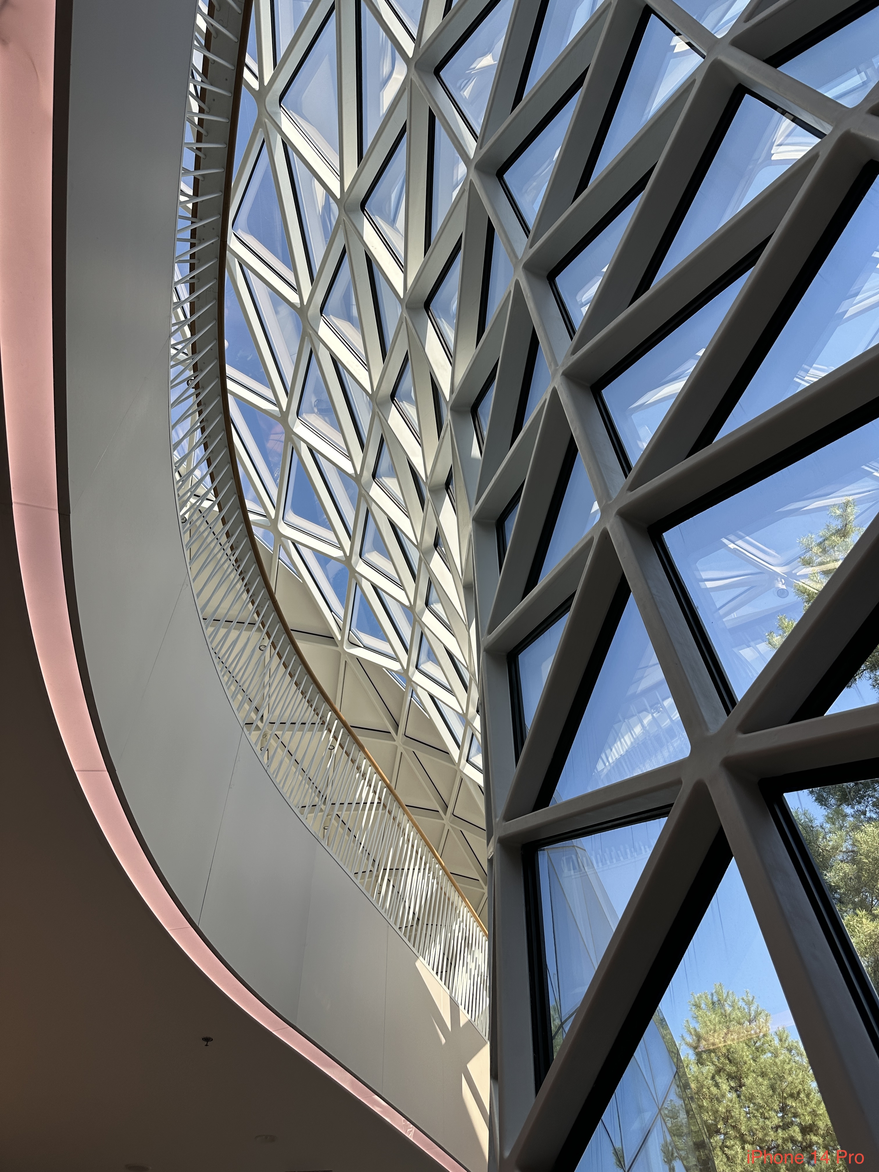 modern architecture glass ceiling