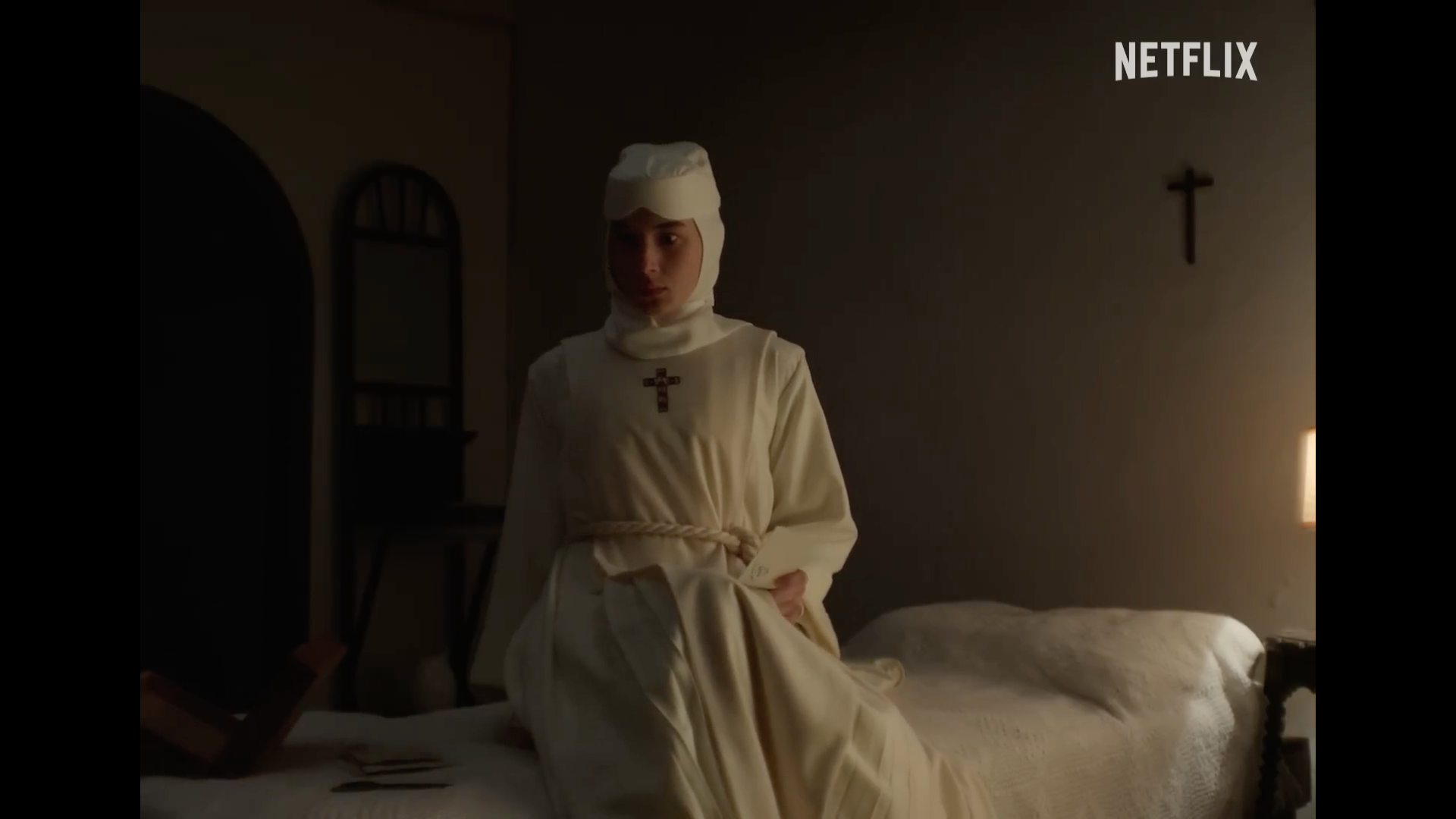 nun in room netflix scene