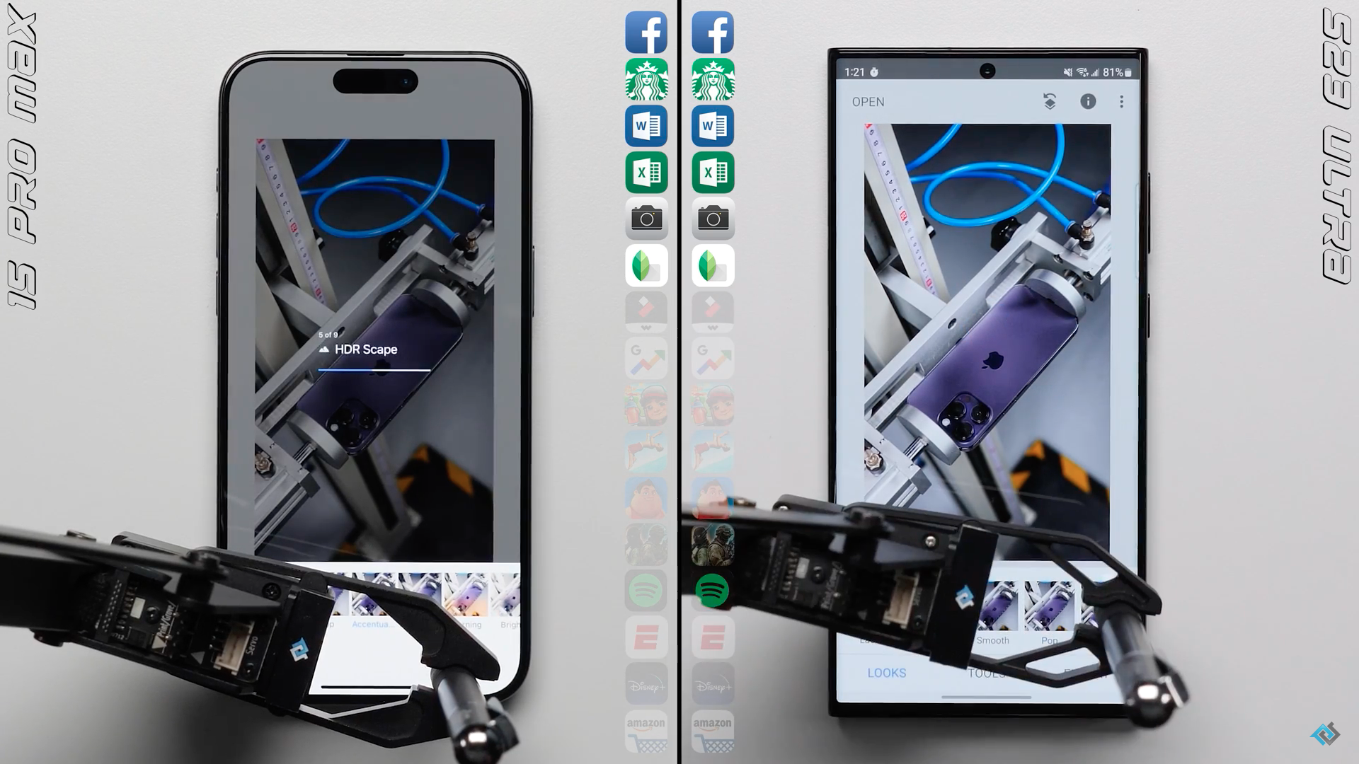 phone comparison setup