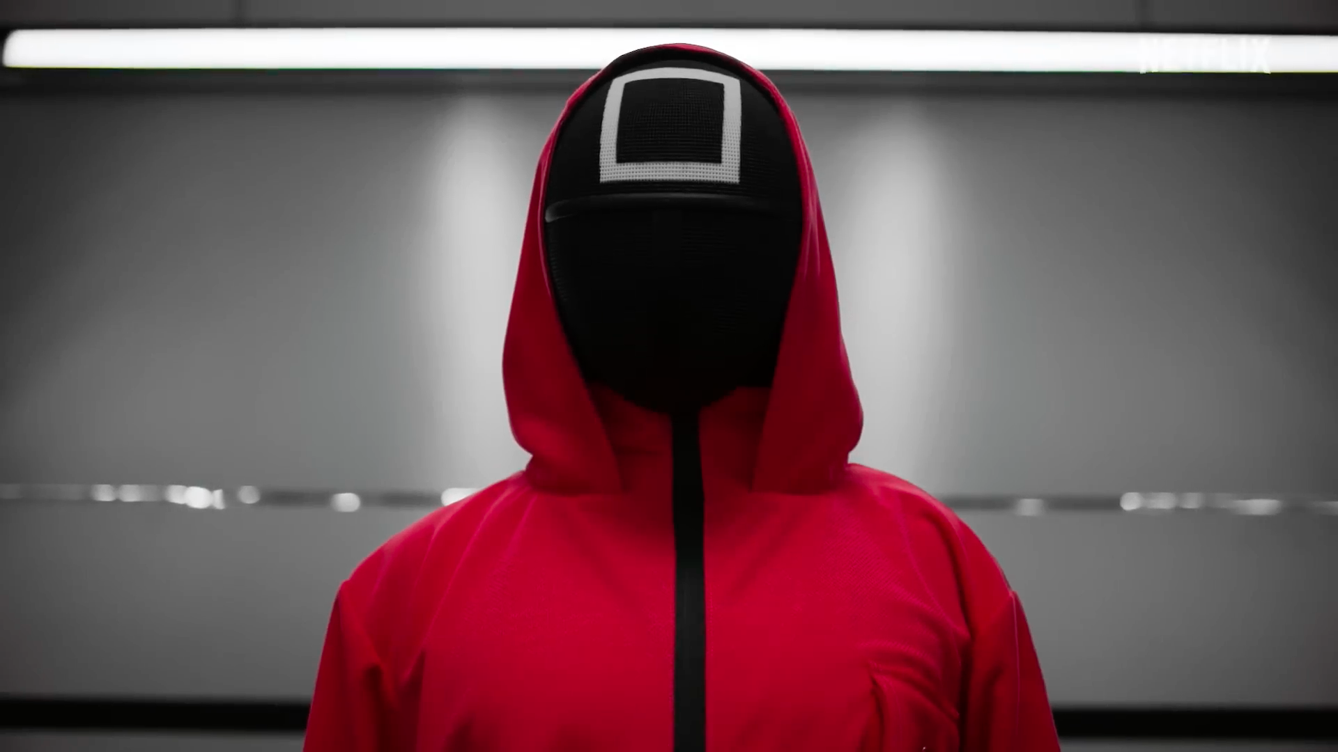 red hooded costume