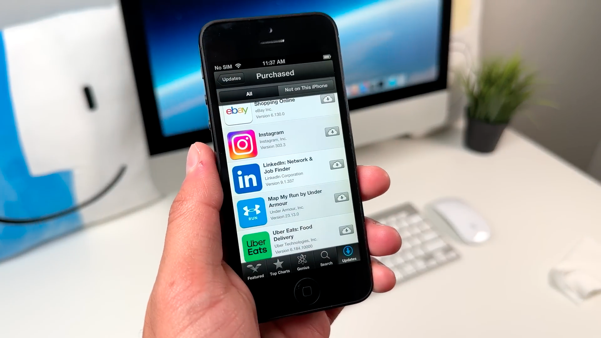 smartphone apps screen