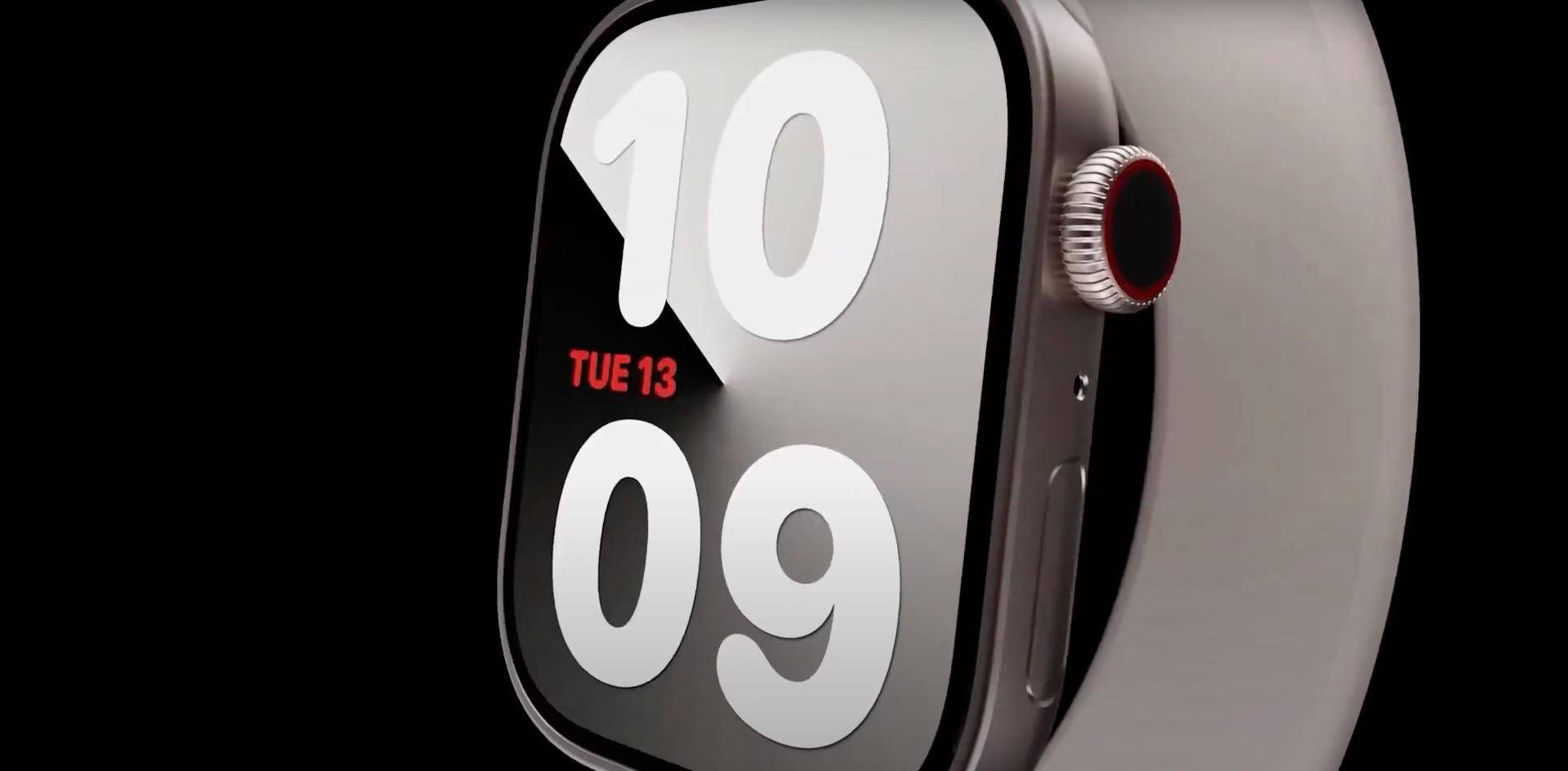 smartwatch closeup time display