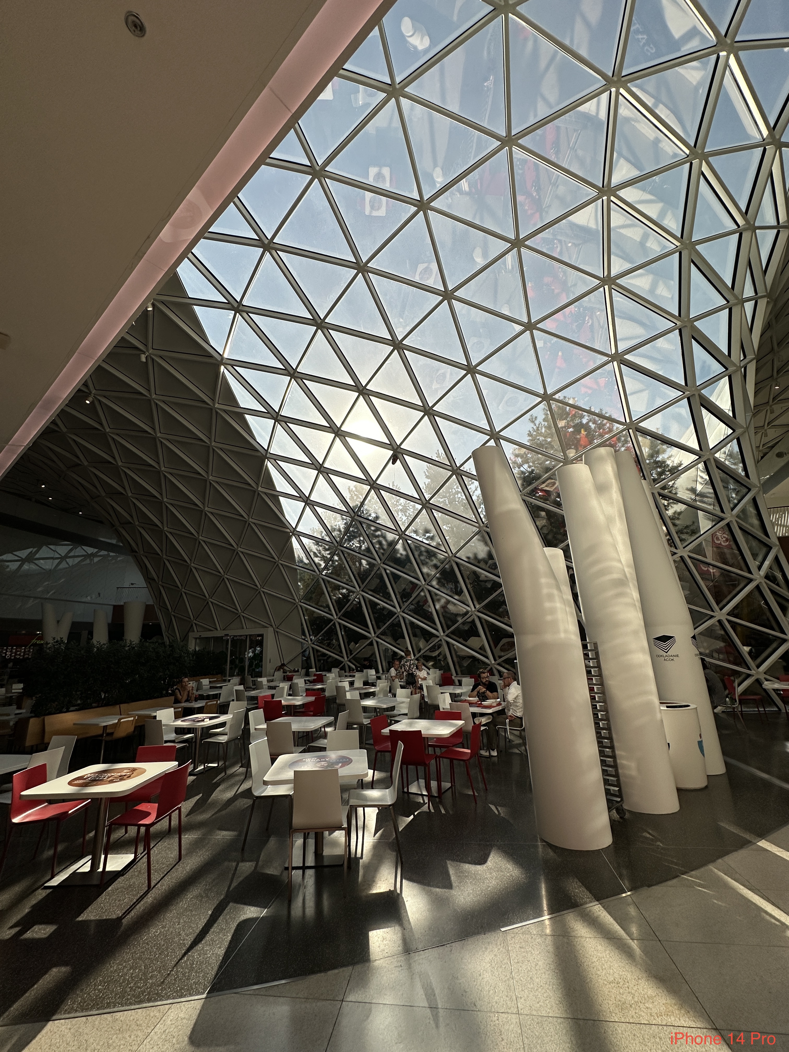 spacious cafe interior