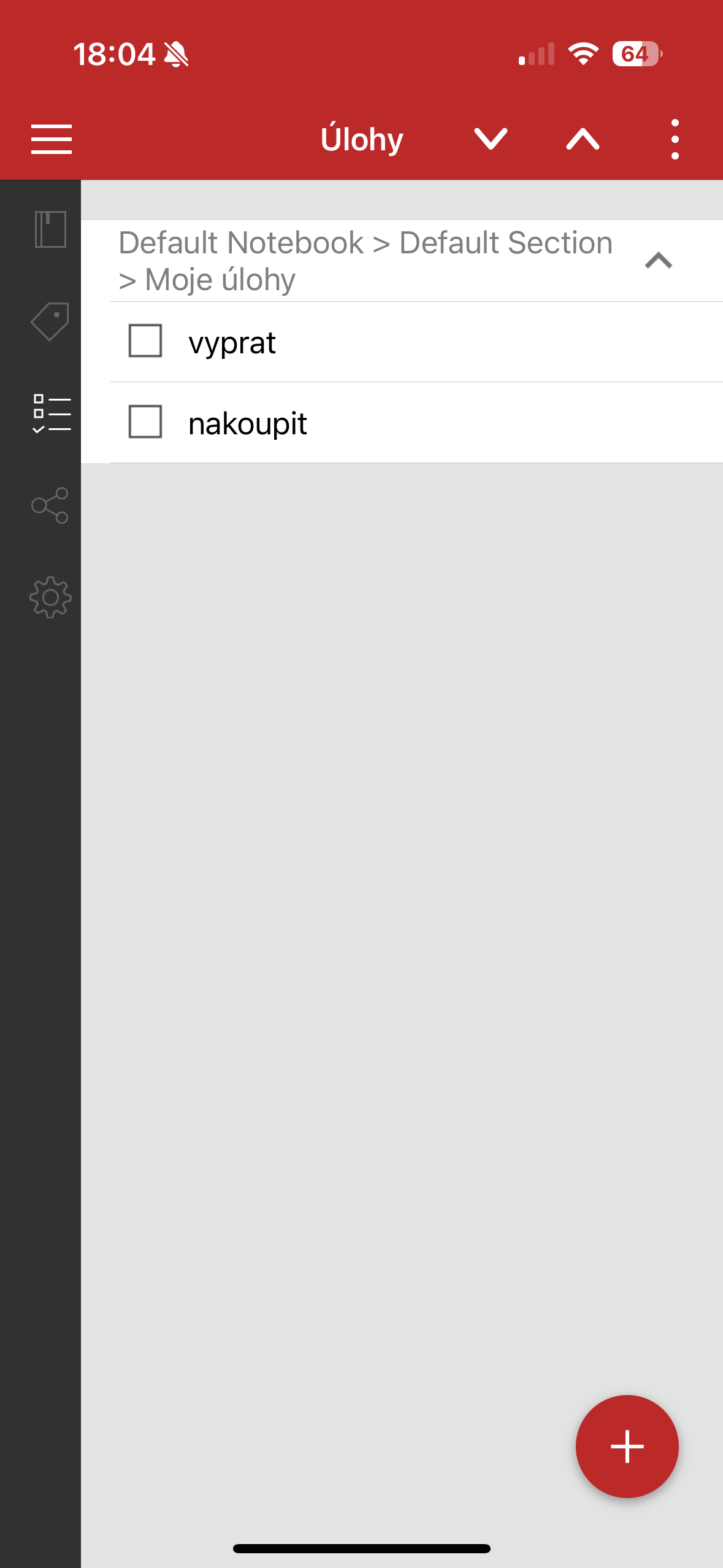 todo list app interface